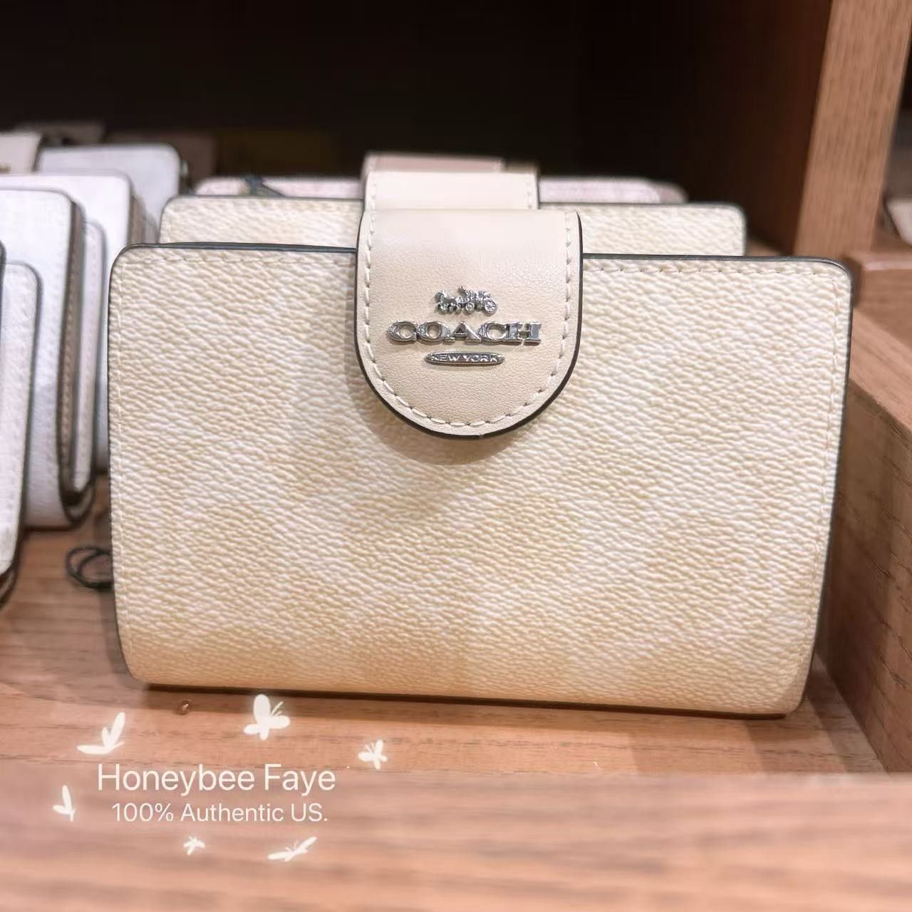 Coach Medium Corner Zip Wallet In Signature Canvas CW786 Size ONE SIZE - 3 Thumbnail