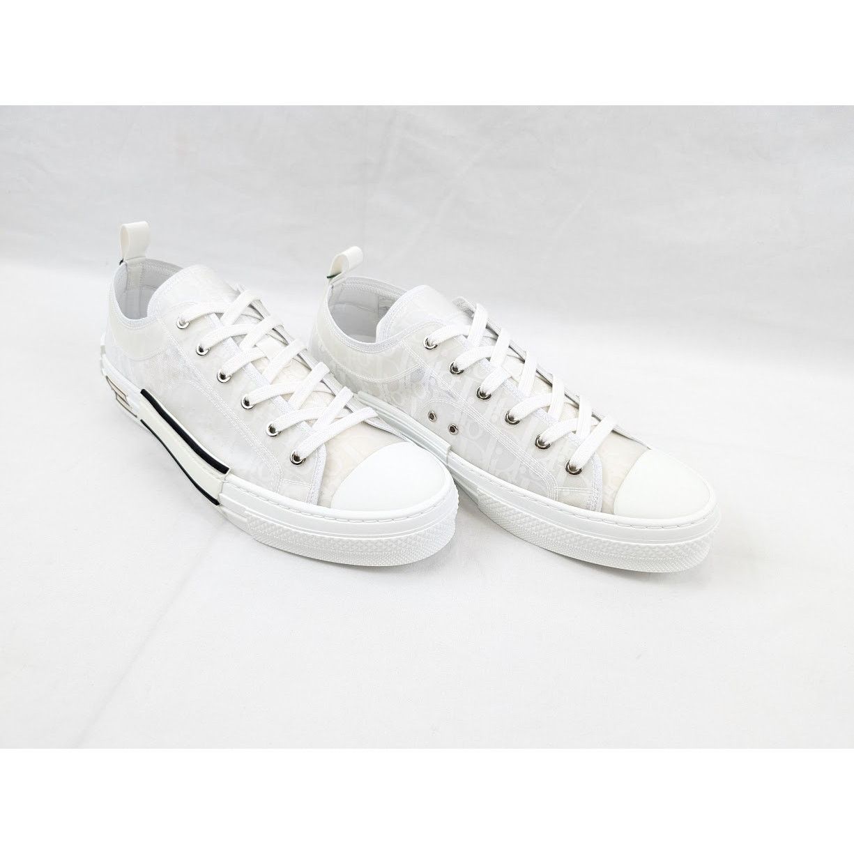 Dior o1rshd1 B23 Low-Top Sneakers Oblique Transparency in White Size US 12.5 / EU 45-46 - 12 Thumbnail