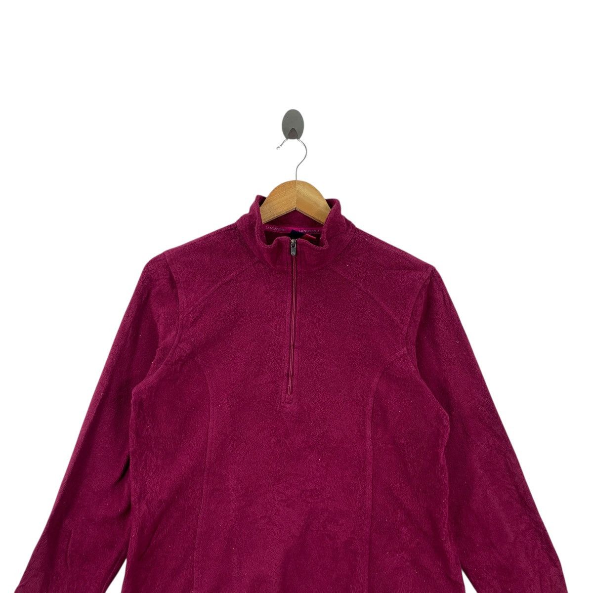Lands' End Vintage LANDS’ END x POLARTEC Half Zipper Fleece Jacket Size M / US 6-8 / IT 42-44 - 2 Thumbnail