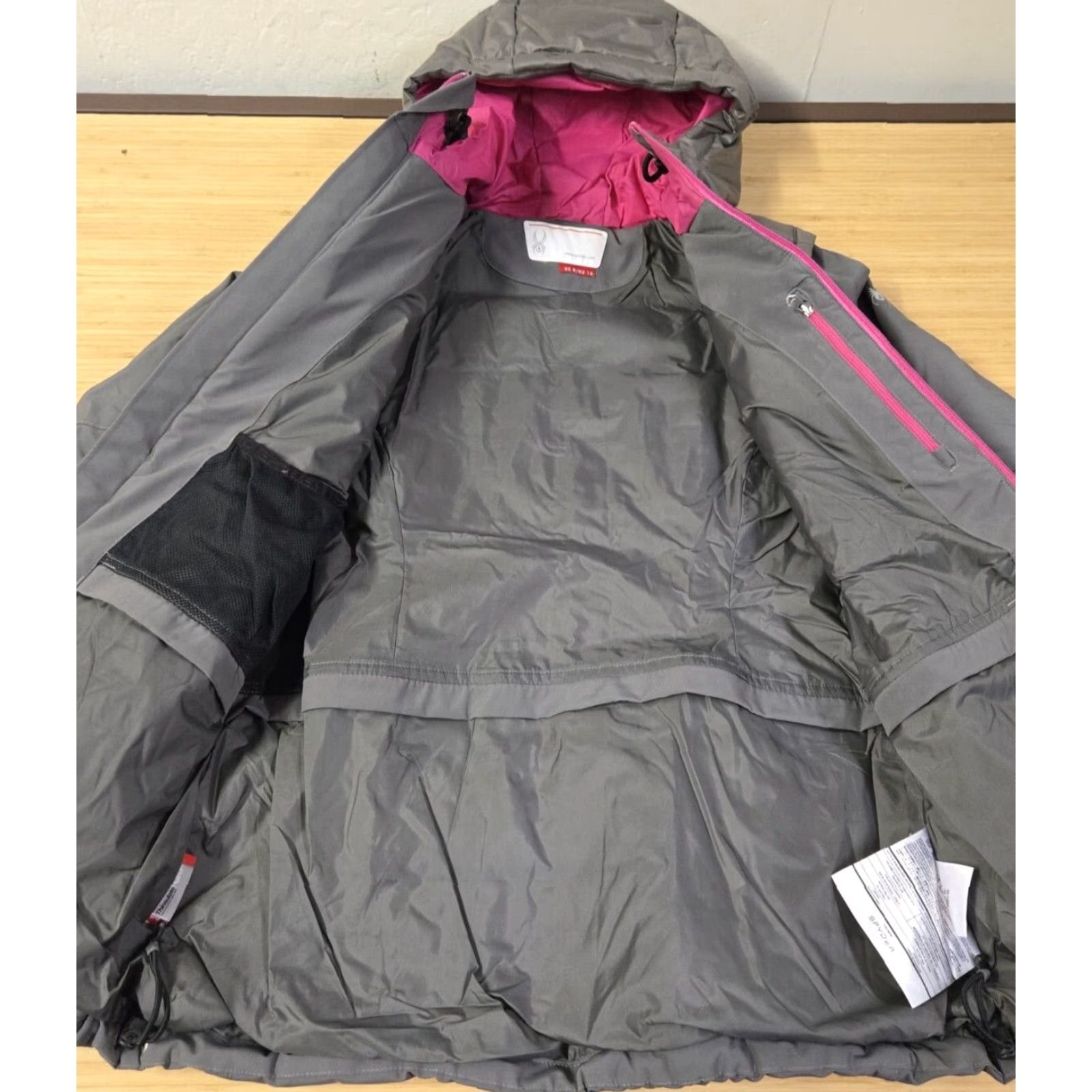 Spyder Spyder Women Jacket Puffer Gray Full Zip Winter Thinsulate Platinum 8 Mid-Length Long Sleeve Regular Fit Machine Washable Travel Casual Mens? Ladies? Size M / US 6-8 / IT 42-44 - 5 Thumbnail