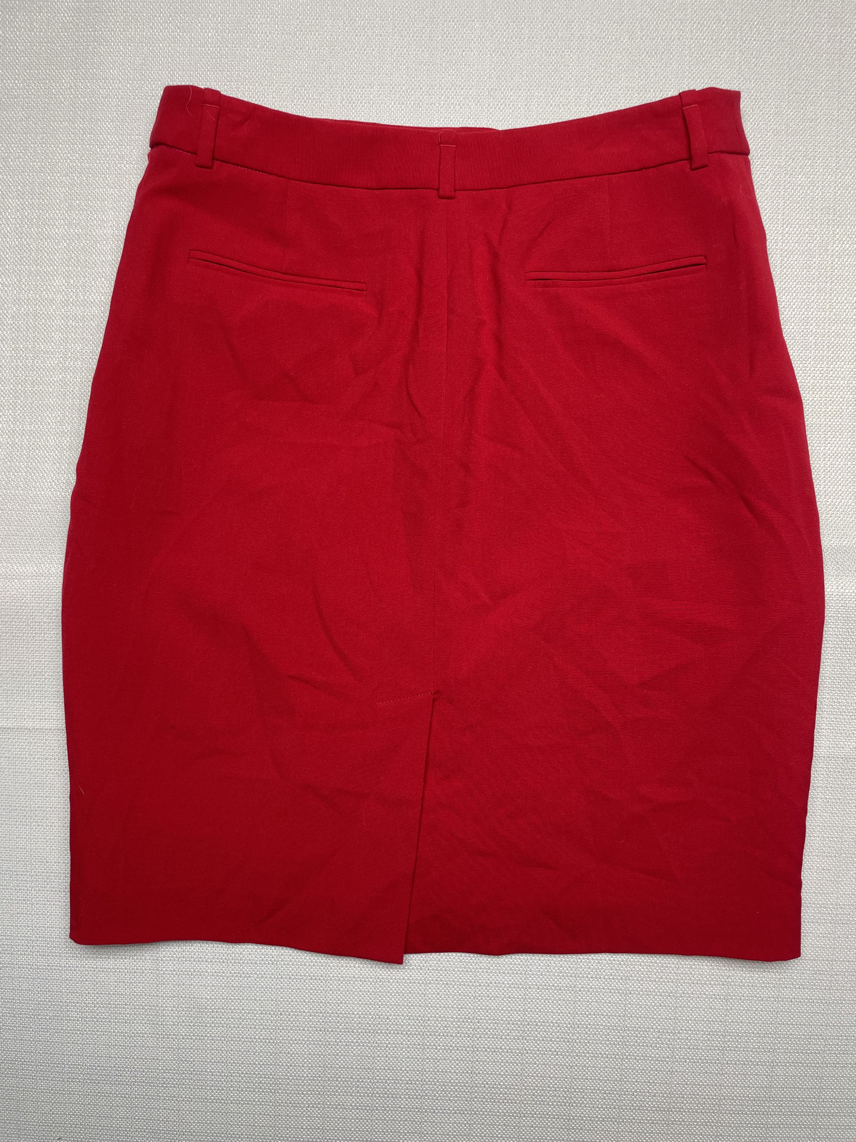 Calvin Klein Calvin Klein Women's Size 6 Skirt Vibrant Red With Pockets Size 28" / US 6 / IT 42 - 2 Thumbnail