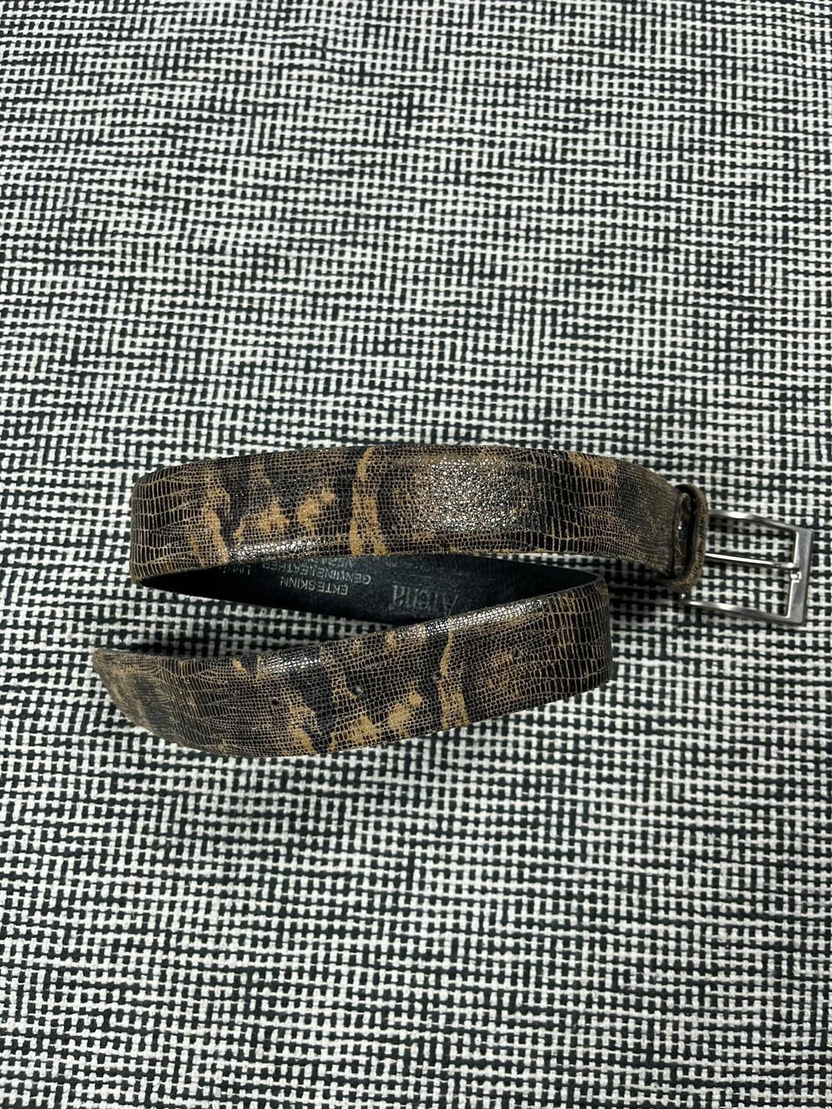 Other Python styled genuine leather belt avant garde Size ONE SIZE - 2 Thumbnail