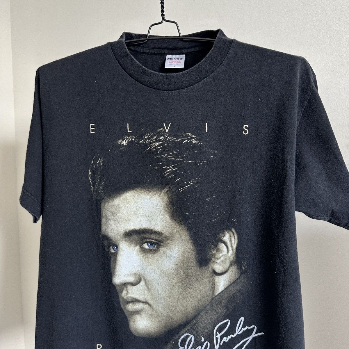 Band Tees × Vintage Vintage 1995 Elvis Graceland Big Face T-Shirt L Size US L / EU 52-54 / 3 - 4 Thumbnail
