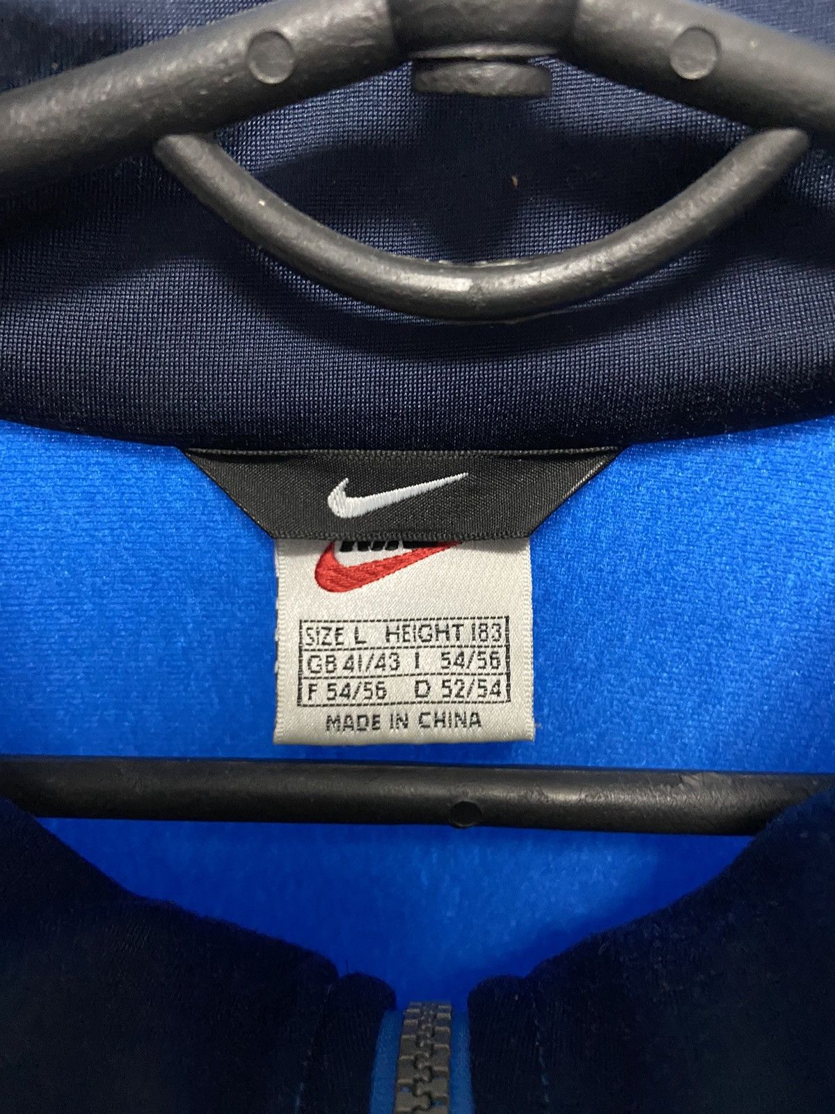 Nike × Vintage Nike Vintage Sweatshirt Windbreaker Big Swoosh Logo 90s Size US L / EU 52-54 / 3 - 5 Thumbnail