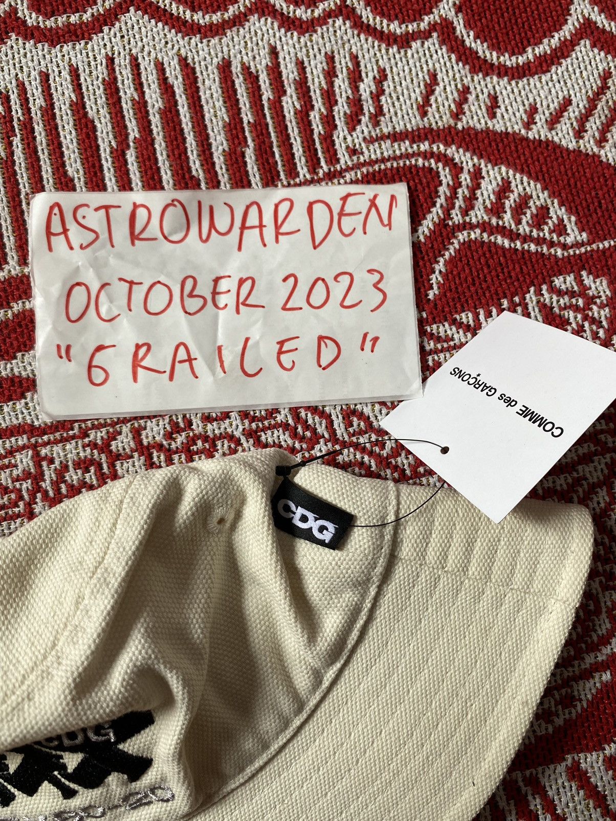 Comme des Garcons × Stussy Stussy x CDG Canvas Bucket Hat Size ONE SIZE - 4 Thumbnail