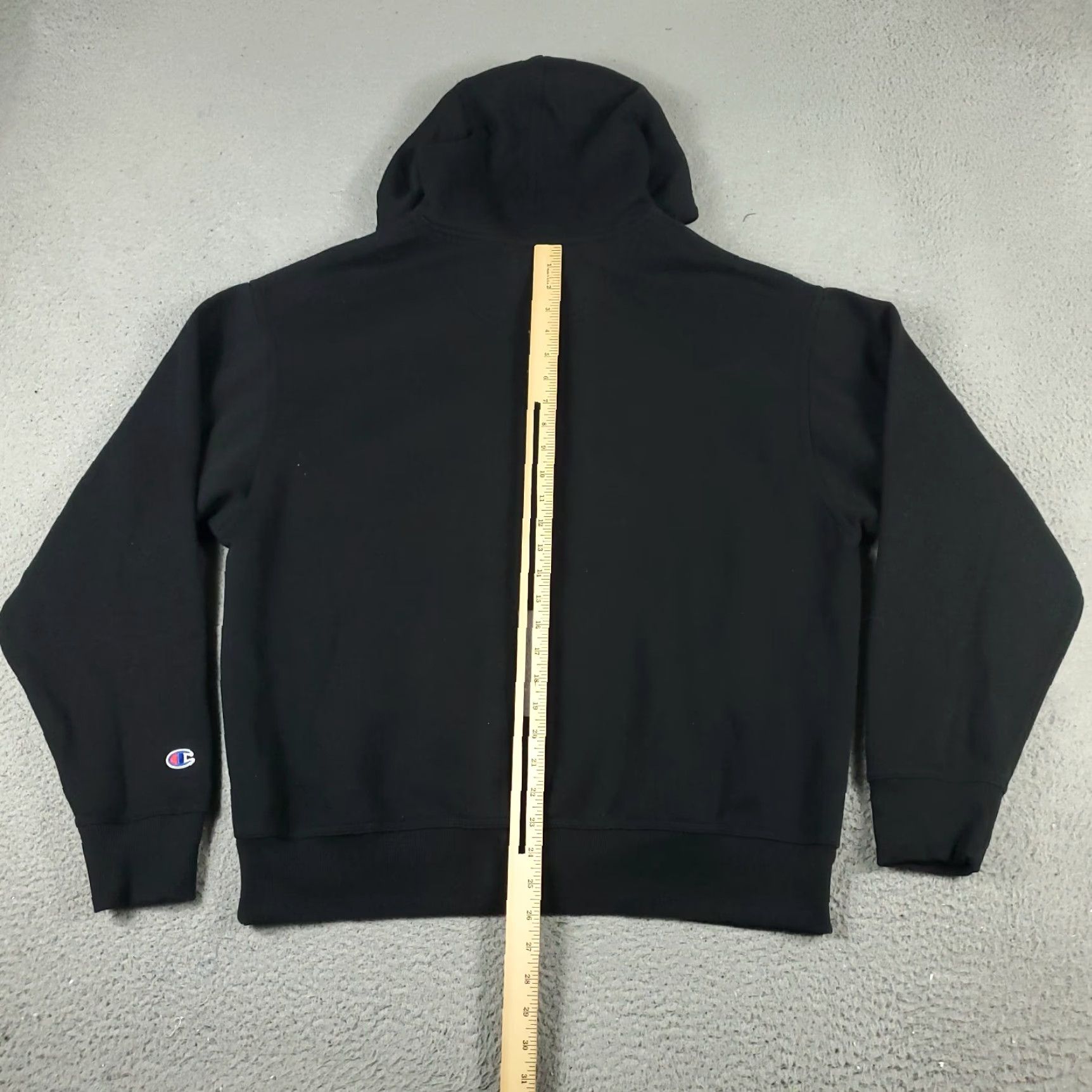 Champion VINTAGE Champion Hoodie Pullover Mens Large Black Cotton Blend Logo Long Sleeve All Seasons Size US L / EU 52-54 / 3 - 5 Thumbnail