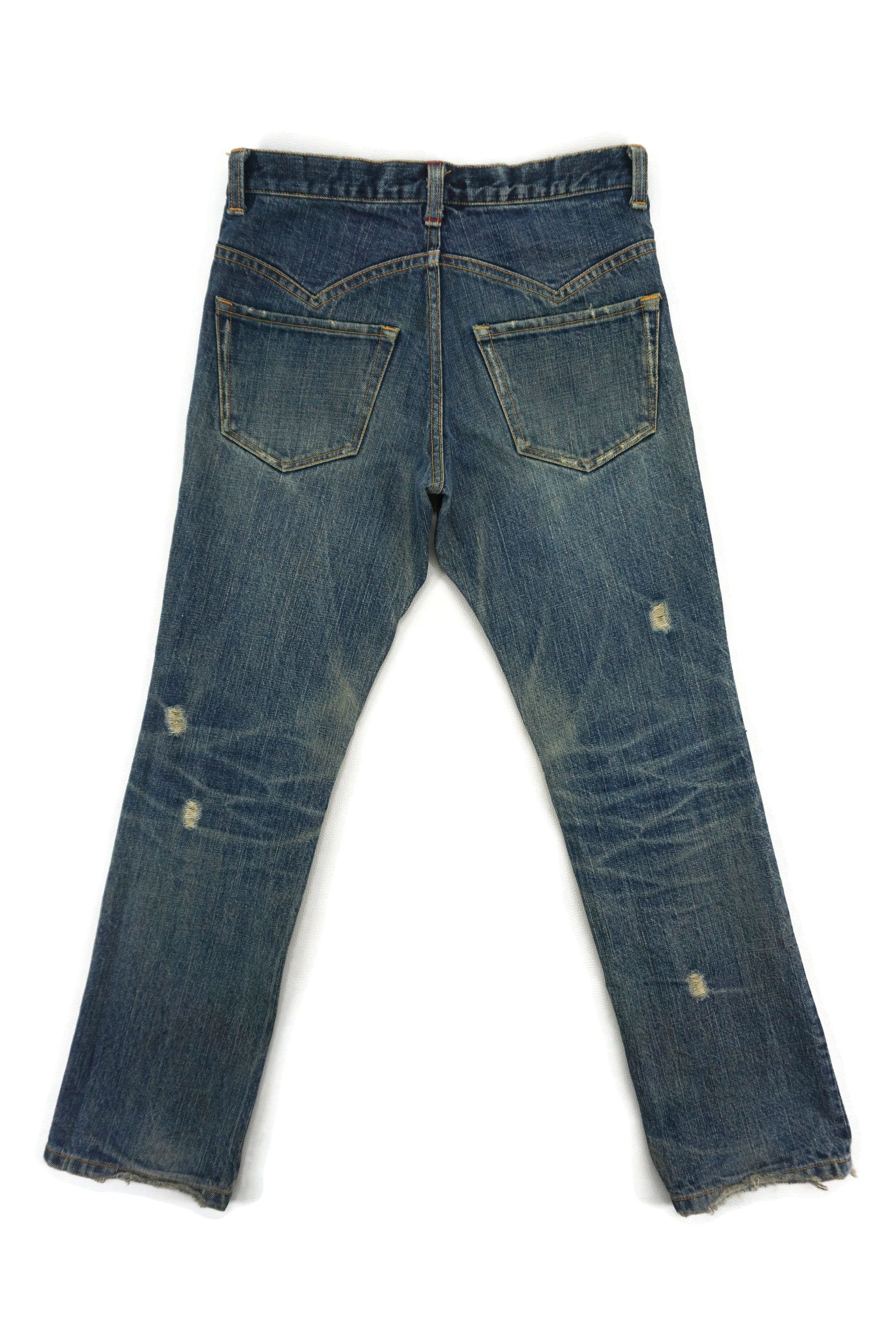Japanese Brand Sunao Kuwahara Jeans W30xL29.5 Low-Rise Straight Leg Denim Size 27" / US 4 / IT 40 - 2 Thumbnail