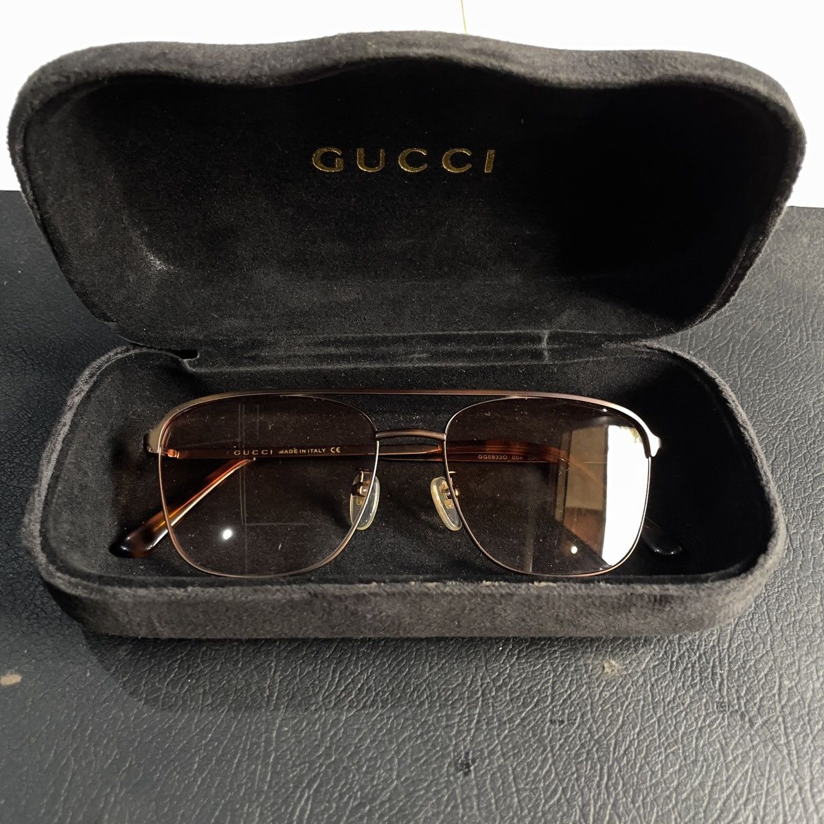 Gucci Gucci sunglasses Brown Size ONE SIZE - 2 Thumbnail
