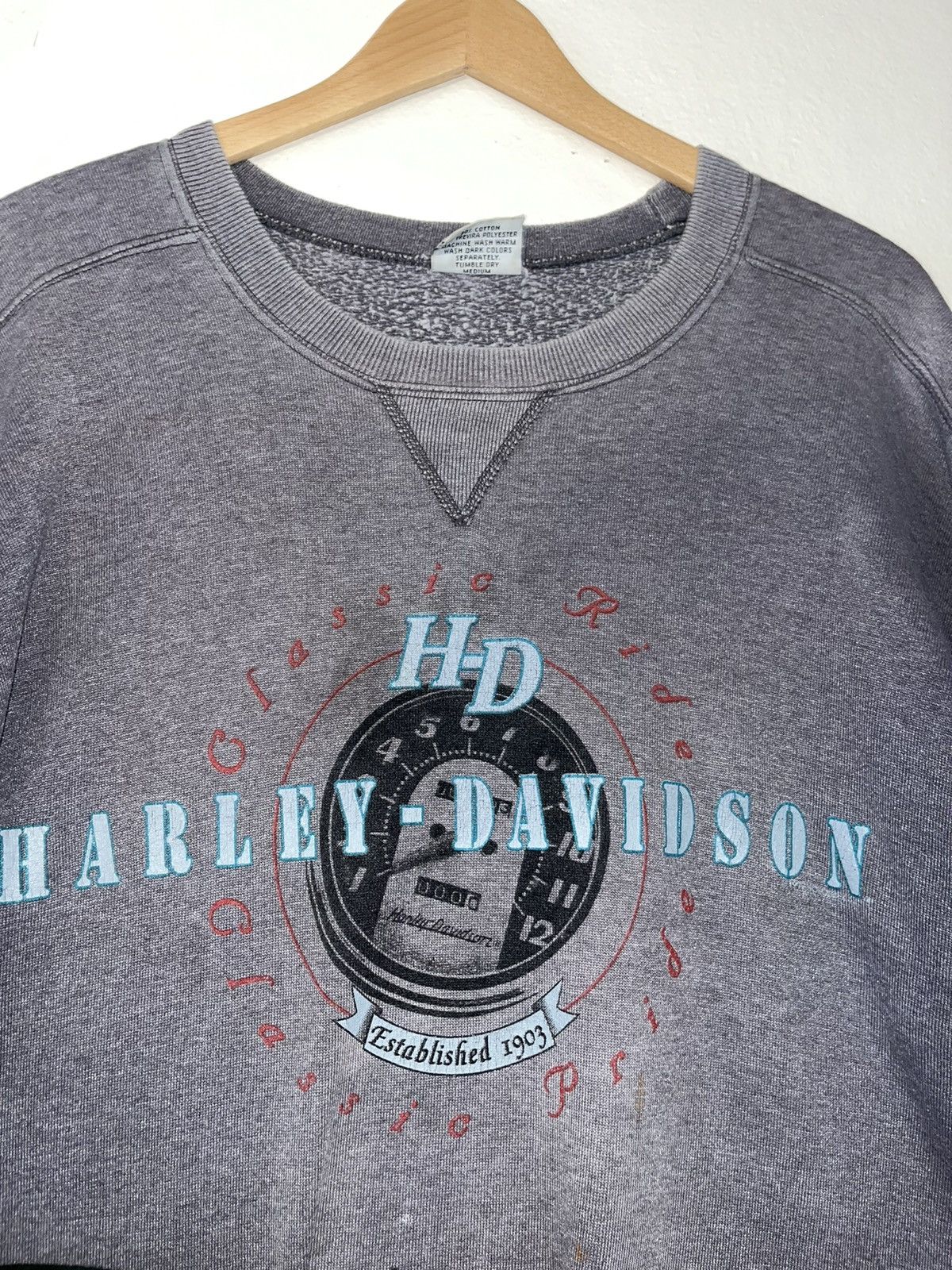 Harley Davidson × Vintage Vintage Harley Davidson Crewneck Size US L / EU 52-54 / 3 - 2 Thumbnail