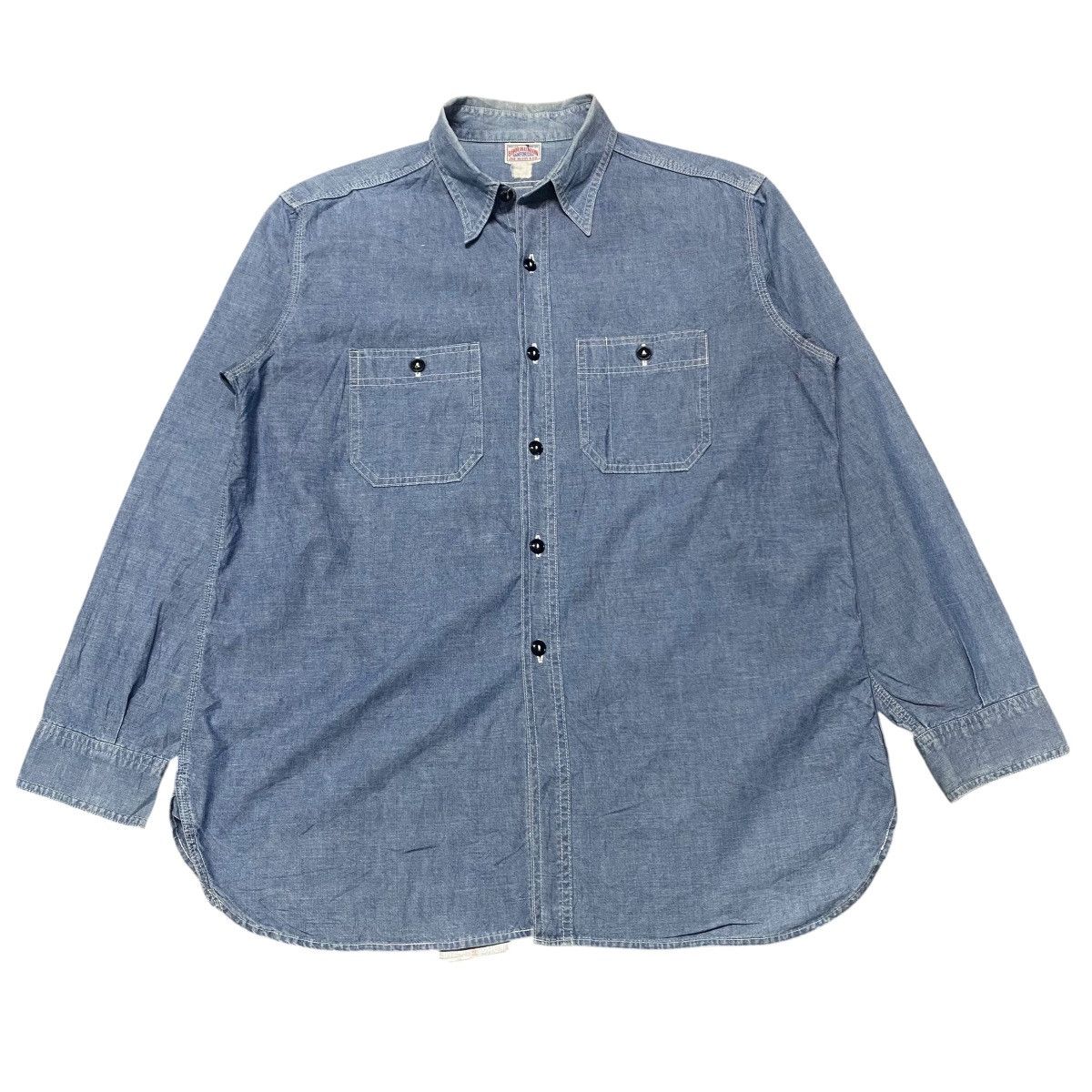 8HU CHAMBRAY SERVICEMAN SHIRT – The Real McCoy's
