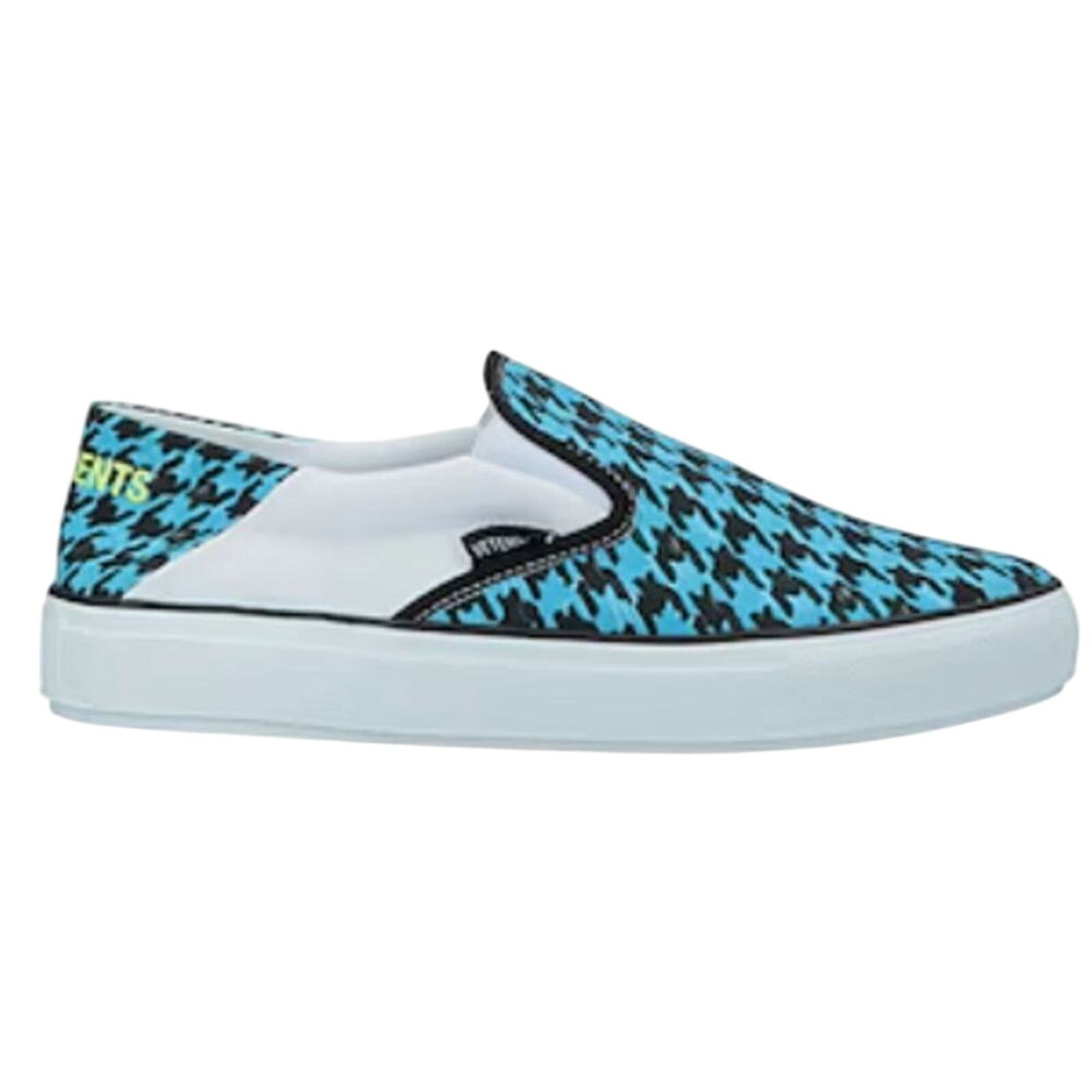 Vetements Vetements Baboush Slip On Blue houndstooth canvas sneakrs Size US 9 / IT 39 - 1 Thumbnail