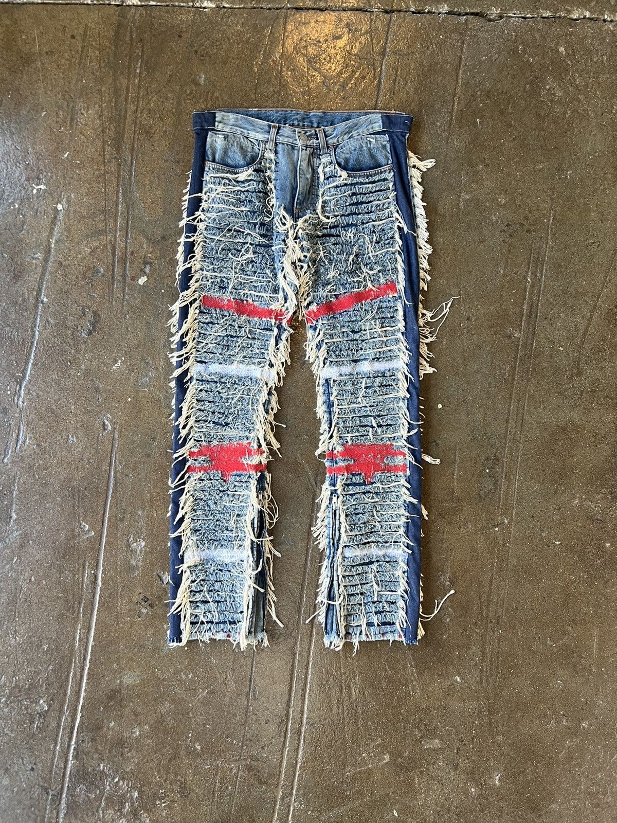 image of 1017 Alyx 9Sm x Alyx Blackmeans Denim Pants in Blue, Men's (Size 34)