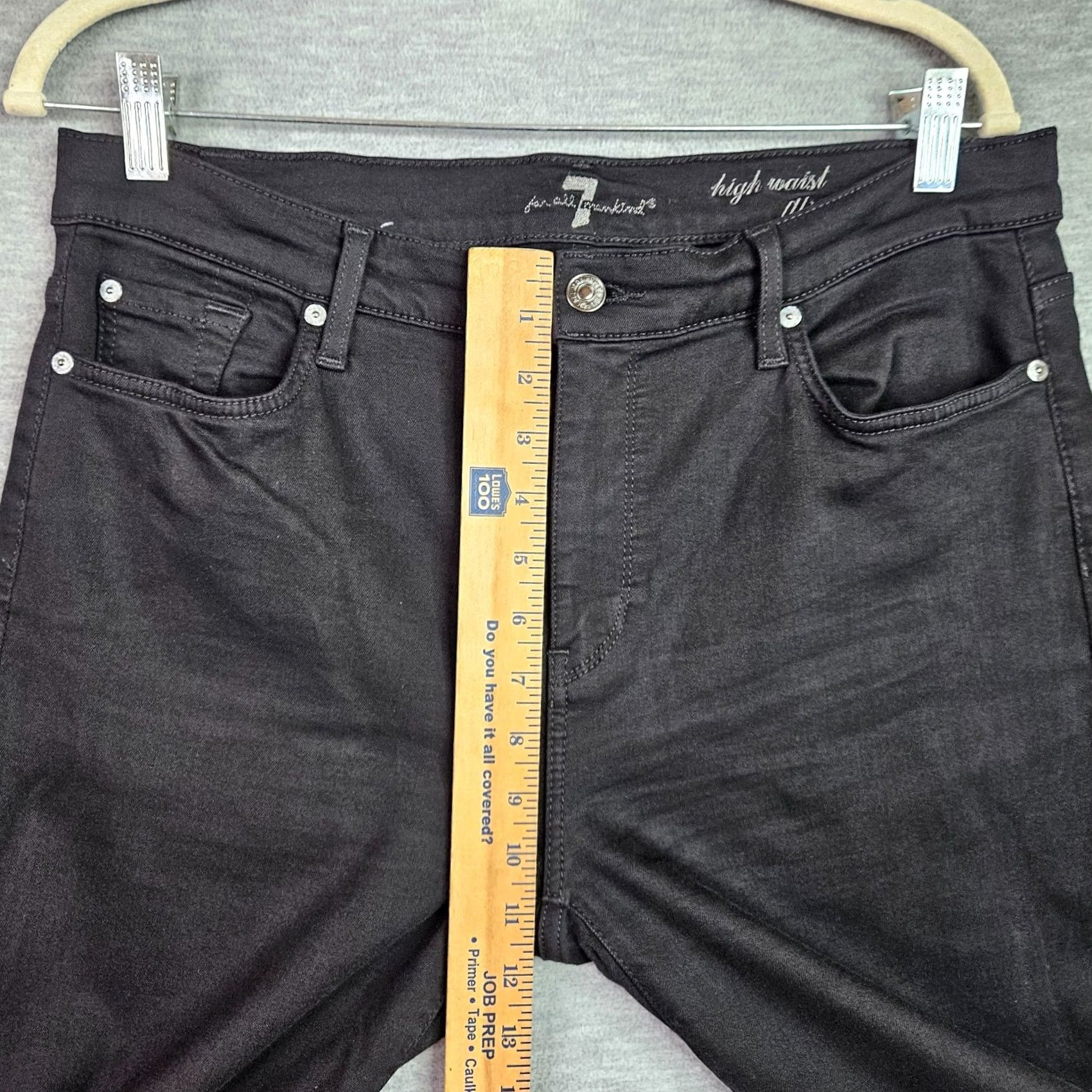 7 For All Mankind 7 For All Mankind Jeans Black Regular 7 For All Mankind High Waist Ali Jeans Women's Size 32 Black Size 24" / US 00 / IT 34 - 4 Thumbnail