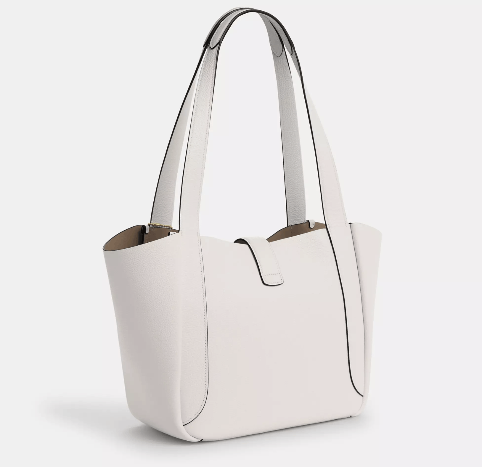 Coach Hadley Turnlock Tote Bag CAL17 Gold/Chalk Size ONE SIZE - 7 Thumbnail