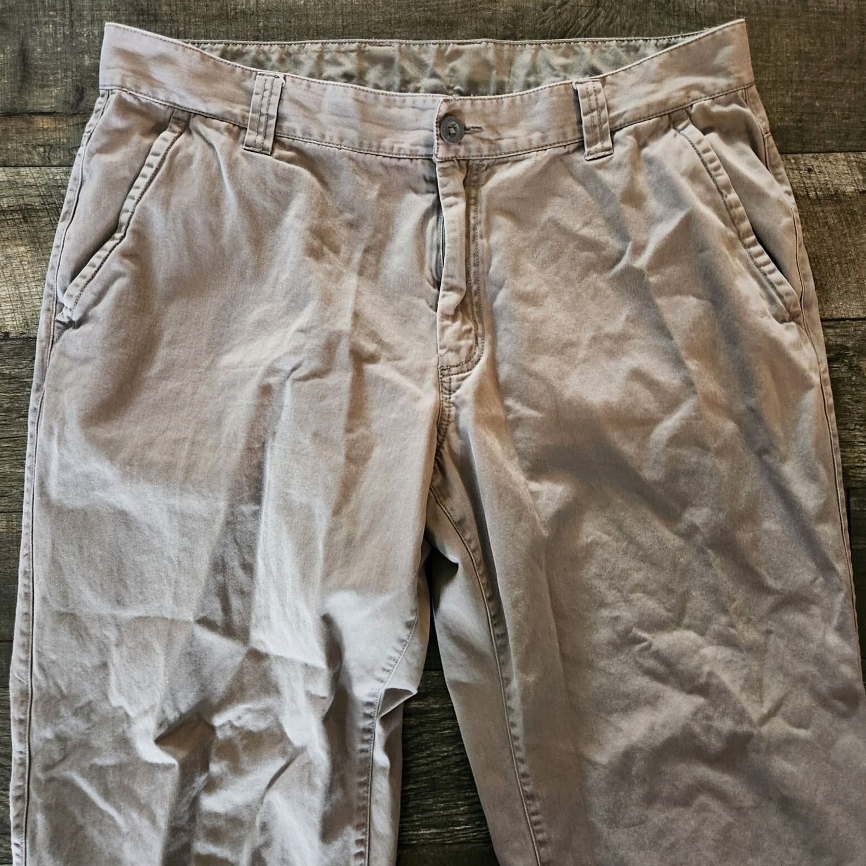 The North Face The North Face Pants Mens 38x32 Gray Relaxed Straight Leg Outdoors Hiking Camp Chino Regular Canvas Cotton Polyester Spandex Ban Bangladesh Mens Size US 38 / EU 54 - 3 Thumbnail