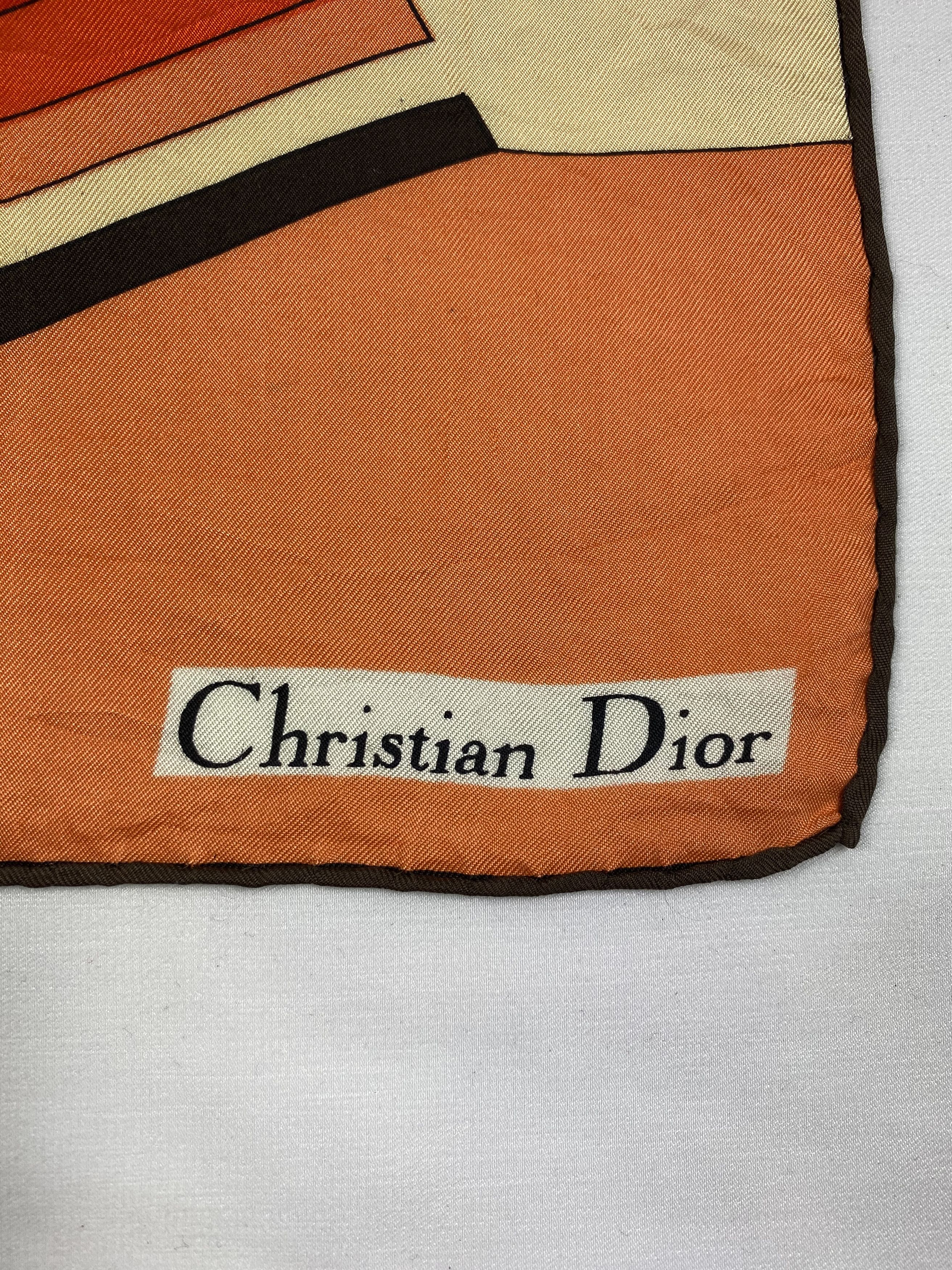Vintage Christian Dior Silk Handkerchief / Bandana / Neckerchief Size ONE SIZE - 5 Thumbnail