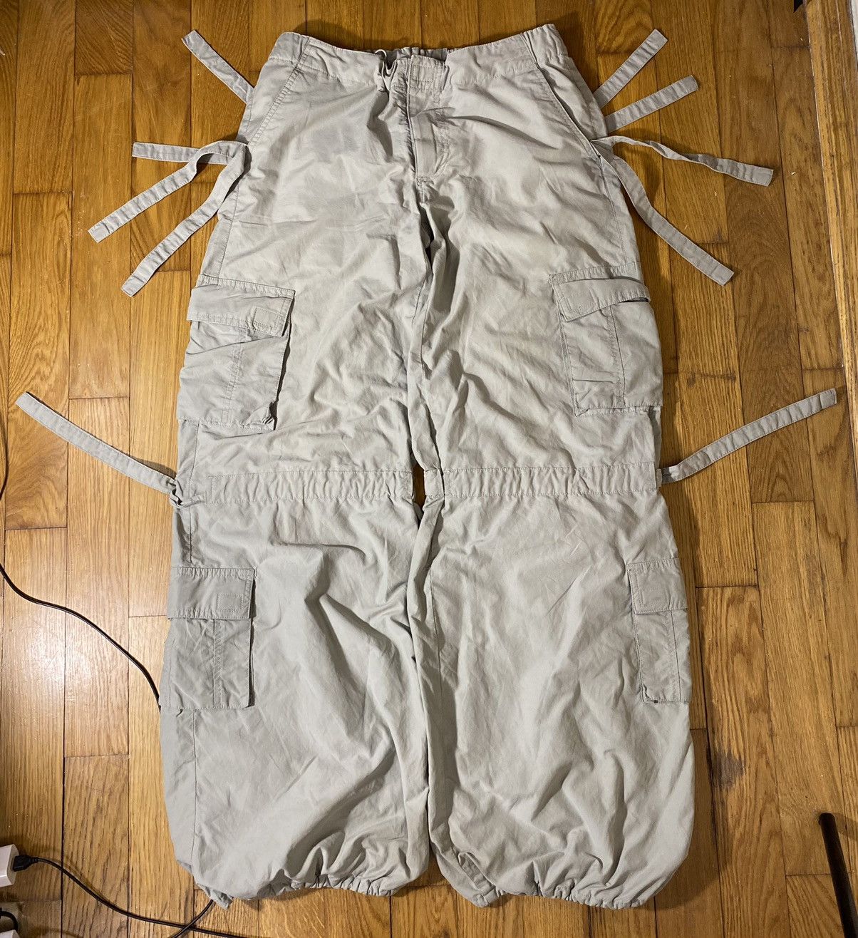 Image of Archival Clothing x Avant Garde Vintage Bondage Cargo Pants Balenciaga Style in Grey (Size 30)