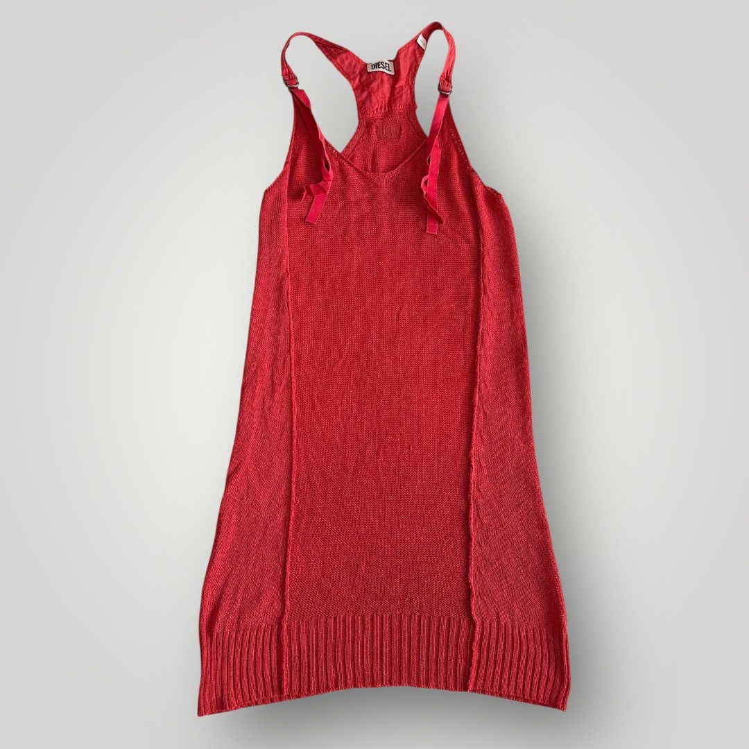 Diesel Diesel 2000s tank knitting red top vintage y2k grunge Size XS / US 0-2 / IT 36-38 - 2 Thumbnail