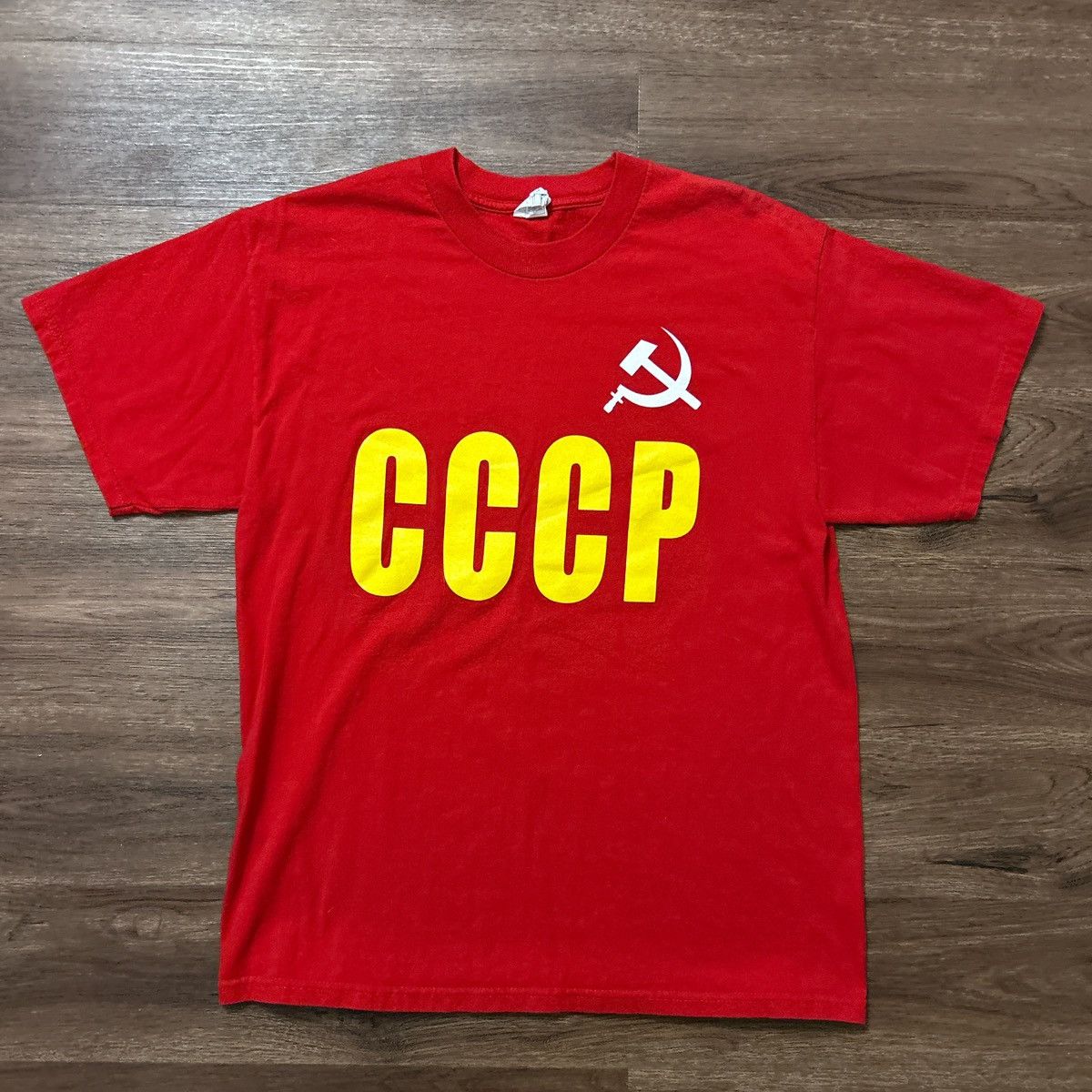 Alstyle × Vintage Vintage “CCCP” funny t shirt Size US L / EU 52-54 / 3 - 1 Thumbnail
