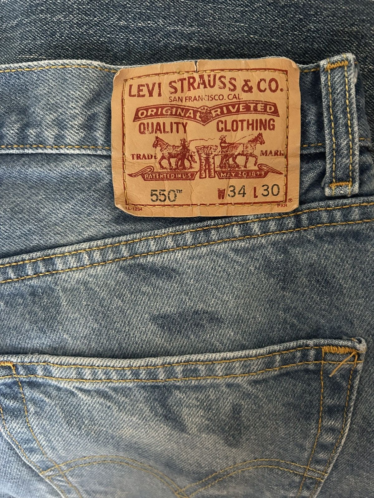Levi's stained levi denim size 34/30 Size US 34 / EU 50 - 5 Thumbnail