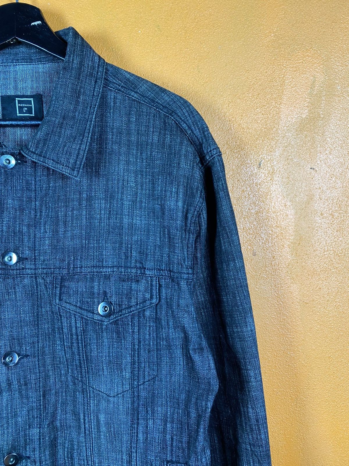 Japanese Brand RESHAM Japanese Style Denim Jacket Workwear Trucker Jacket Size US L / EU 52-54 / 3 - 6 Thumbnail