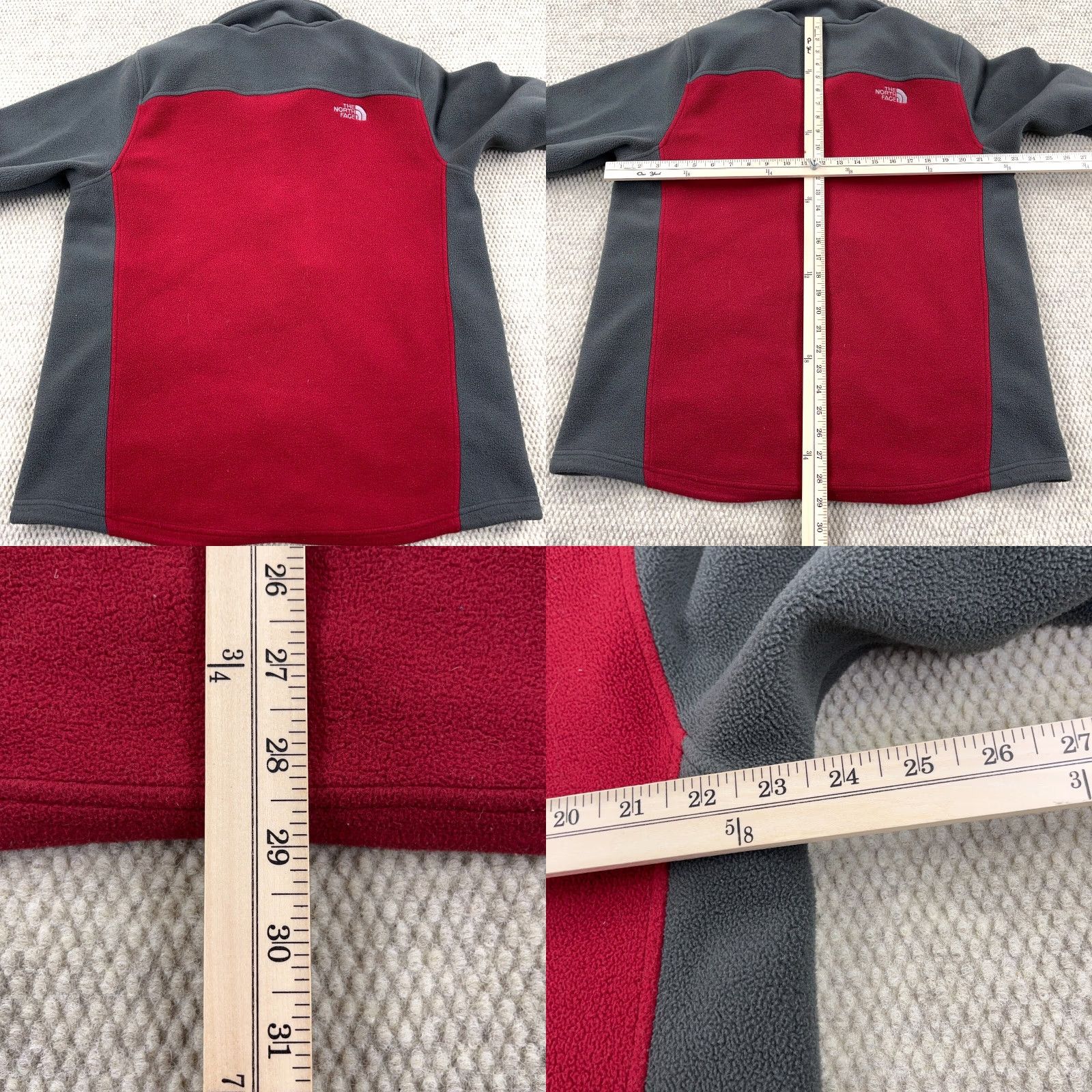 The North Face The North Face Jacket Men XL Red Gray Fleece Interchange Coat Layer Colorblock Adult Mens Size US XL / EU 56 / 4 - 8 Thumbnail