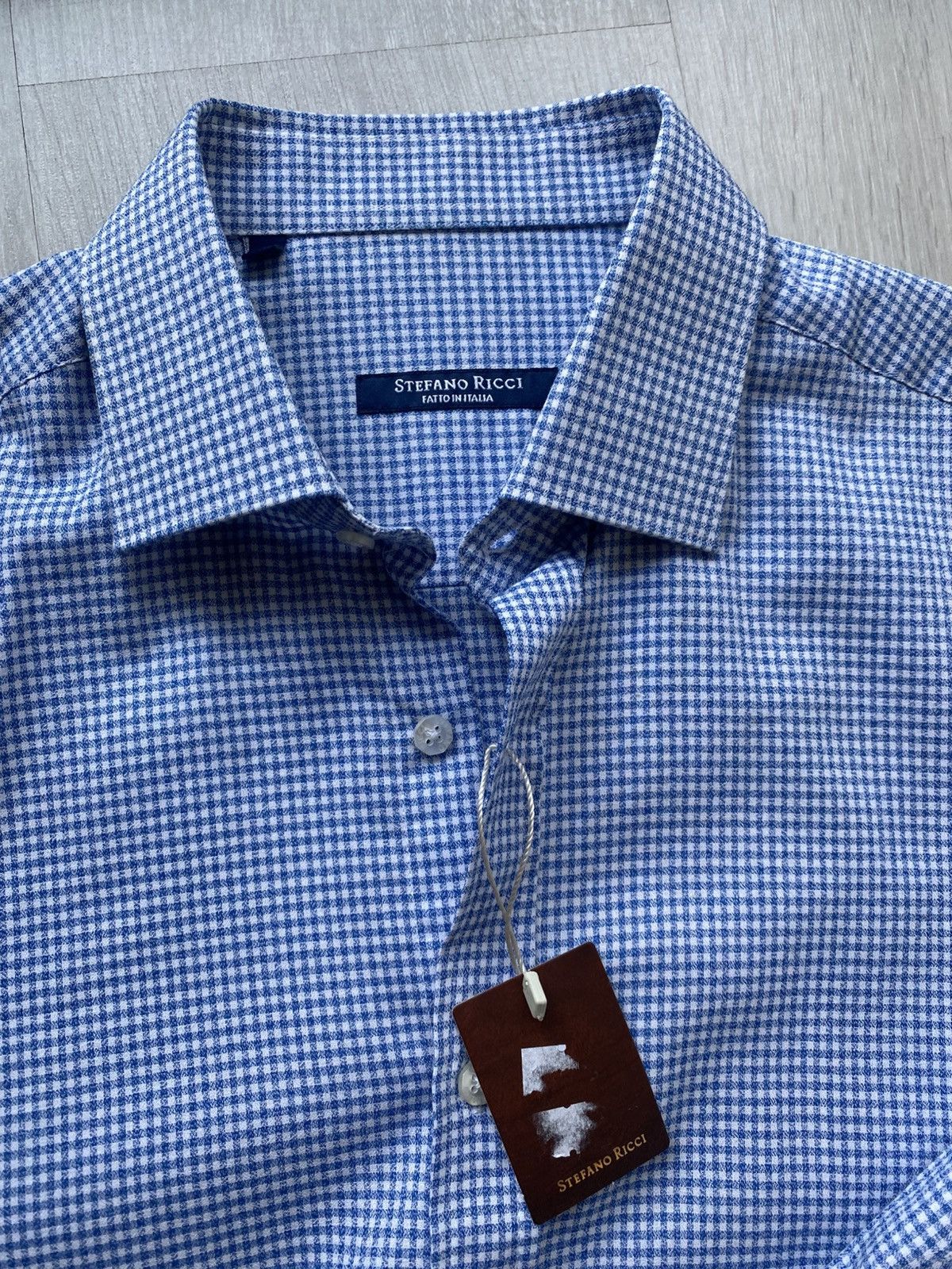 Designer × Stefano Ricci × Vintage Stefano Ricci Sleeve Shirt Blue Size US M / EU 48-50 / 2 - 2 Thumbnail