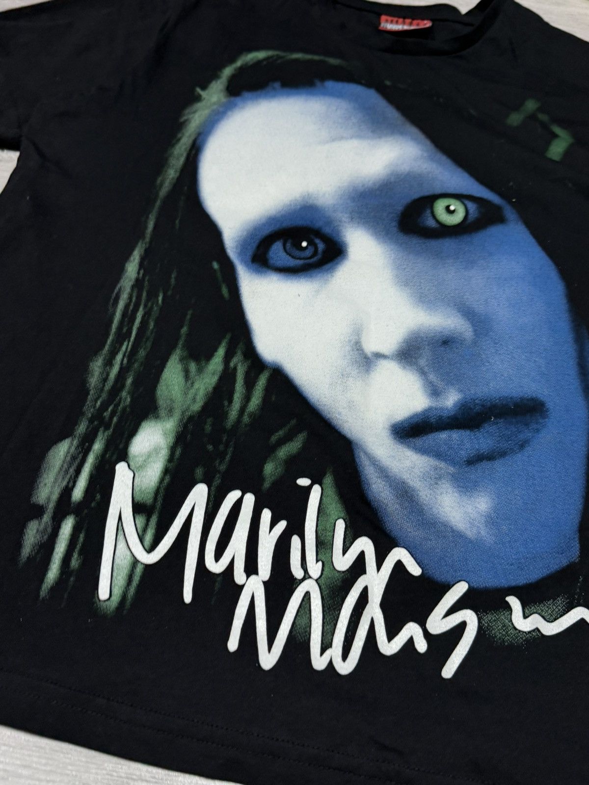 Marilyn Manson Marilyn Manson vintage bootleg big face print tee shirt Size US L / EU 52-54 / 3 - 5 Thumbnail