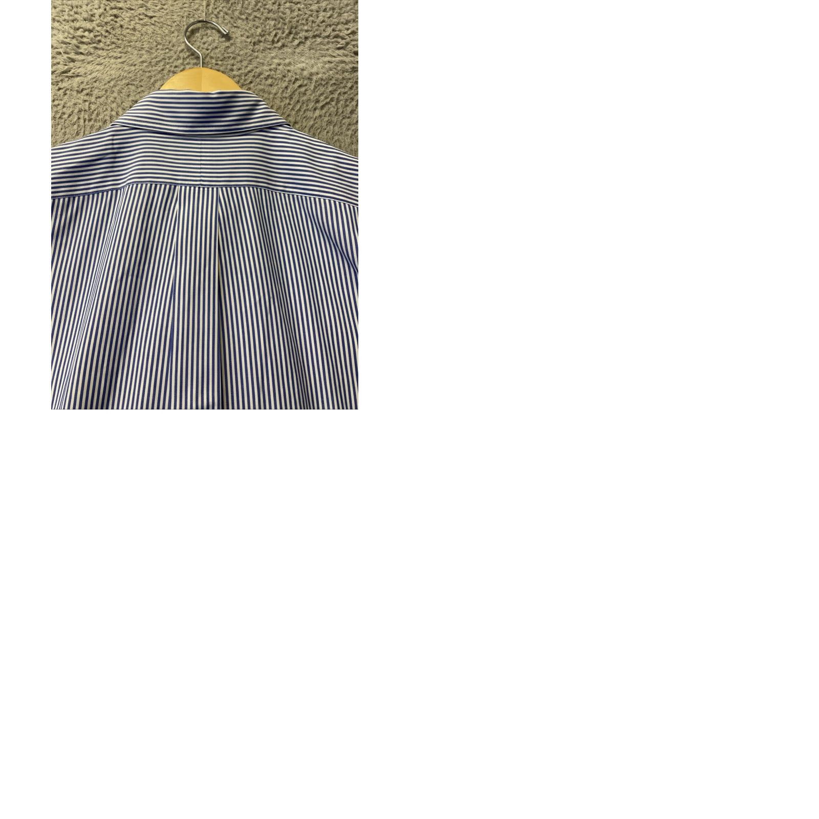 Ralph Lauren Ralph Lauren Button-Down Shirt Mens 16 32/33 Striped Classic Long Sleeve Blue Cotton Polo Pony Logo Casual Shirt Size US L / EU 52-54 / 3 - 9 Thumbnail