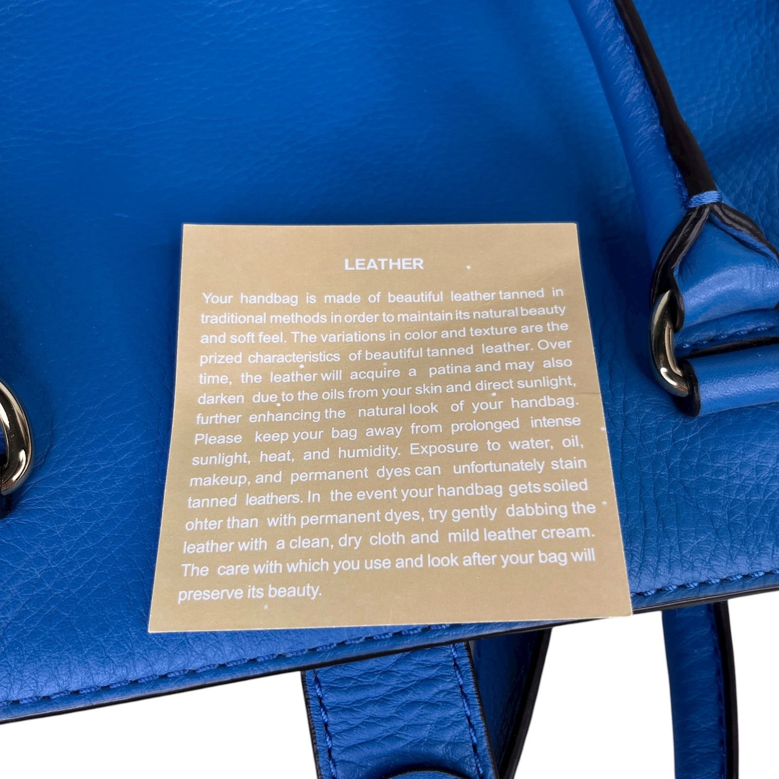 Michael Kors Michael Kors Hamilton Leather Bag Heritage Blue Gold NWOT Size ONE SIZE - 14 Thumbnail