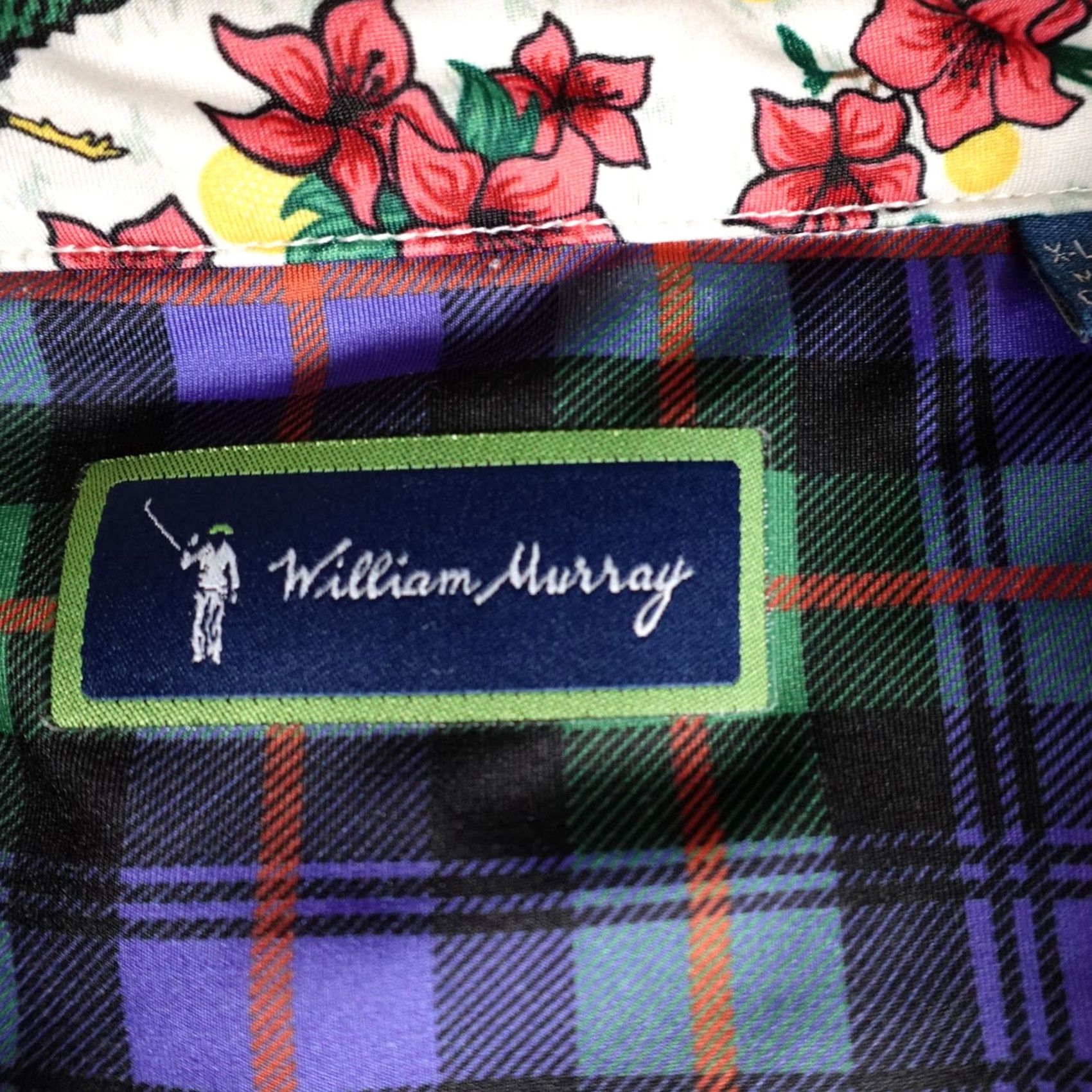 Vintage William Murray Polo Shirt XL White Greenskeeper All Over Print Performance Shirt Mens Polo XL White Size US XL / EU 56 / 4 - 3 Thumbnail