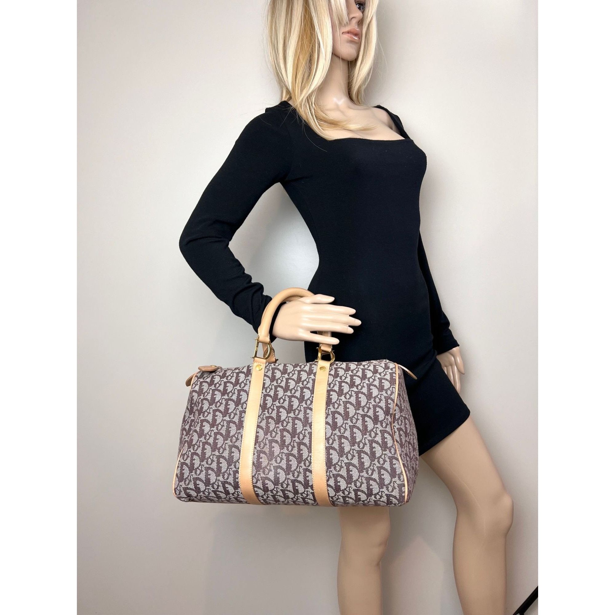 Christian Dior Monsieur Christian Dior Vintage Trotter Diorissimo Medium Brown Bosto Size ONE SIZE - 11 Thumbnail