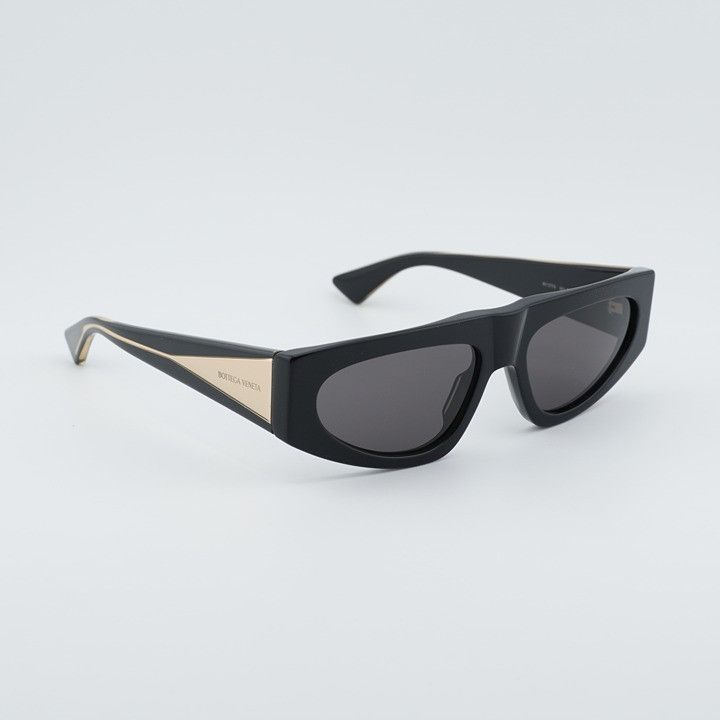 Bottega Veneta Bottega Veneta BV1277S 001 Sunglasses Black Cat Eye Frame Size ONE SIZE - 5 Thumbnail