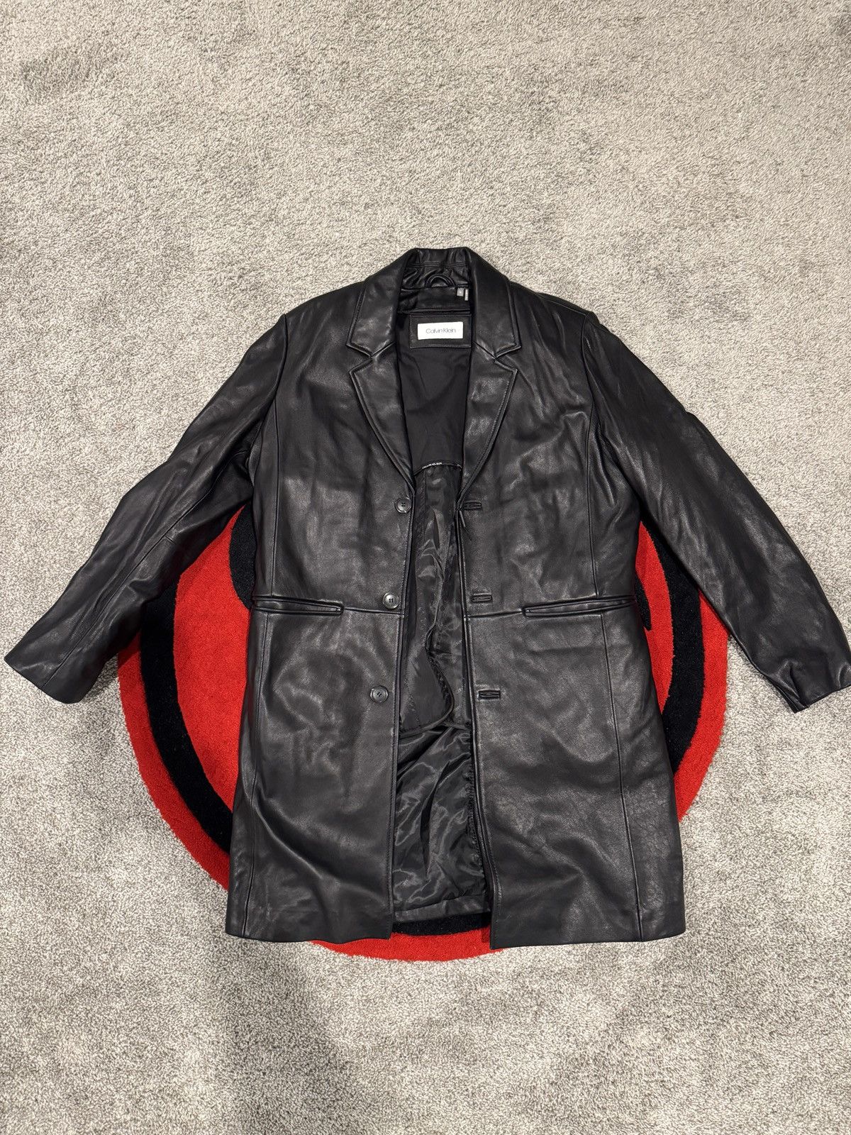 Calvin Klein Calvin Klein Vintage Leather Trench Size US M / EU 48-50 / 2 - 1 Thumbnail