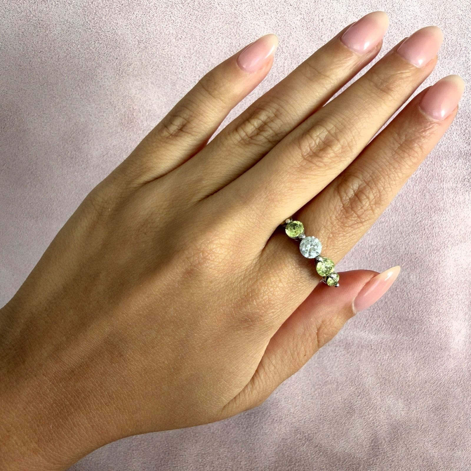 Sterling Silver sterling silver round-cut yellow & clear cz ring size 11.5 Size ONE SIZE - 2 Thumbnail
