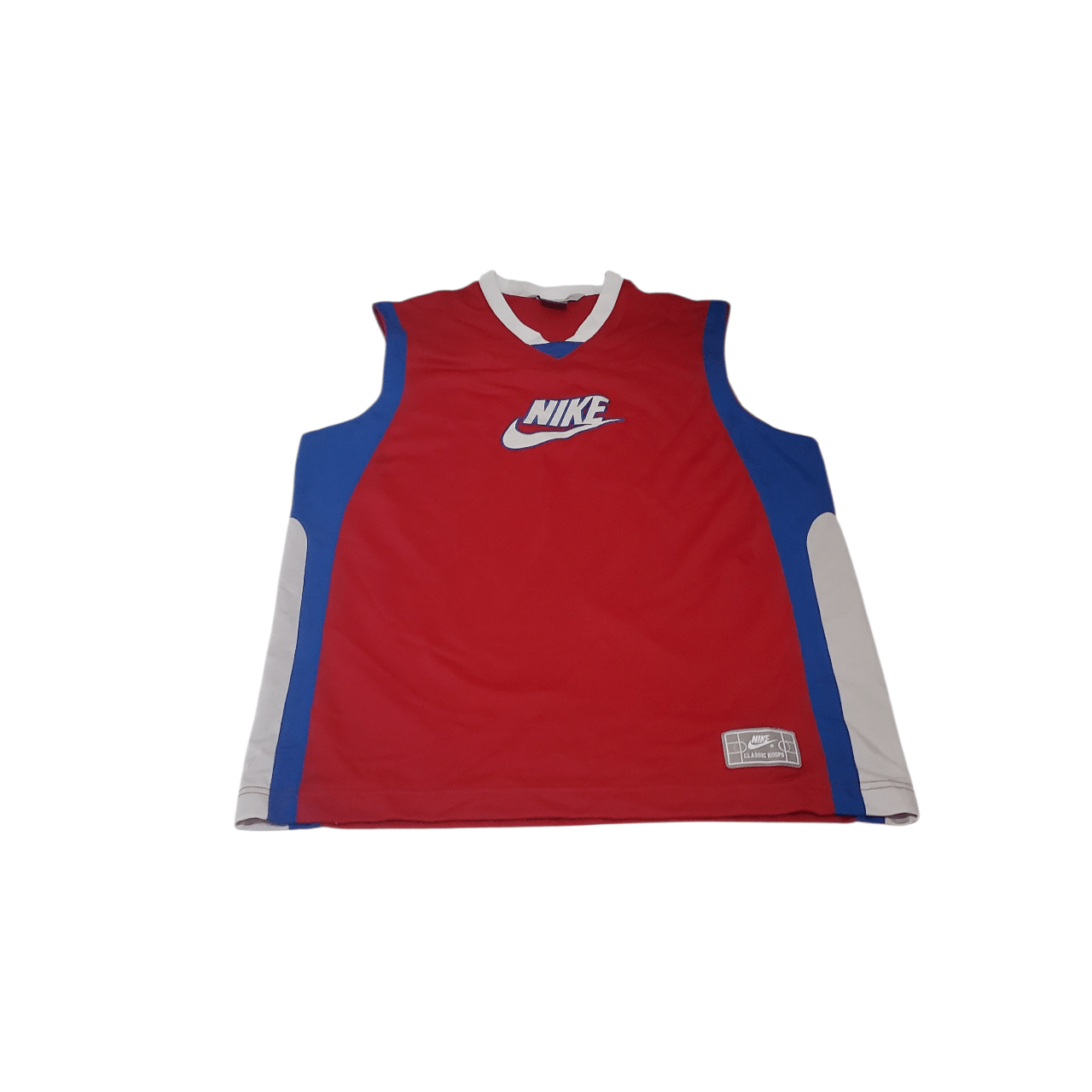 Nike Y2K Nike Embroidered Swoosh Basketball Jersey Red/Blue Size US L / EU 52-54 / 3 - 1 Thumbnail