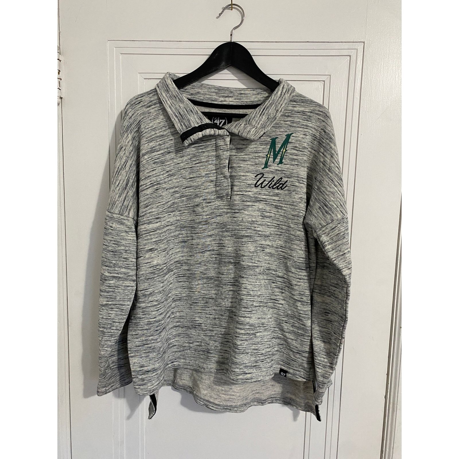 47 Brand Minnesota Wild Women's Snap-Button Sweatshirt Size XL Size XL / US 12-14 / IT 48-50 - 1 Thumbnail
