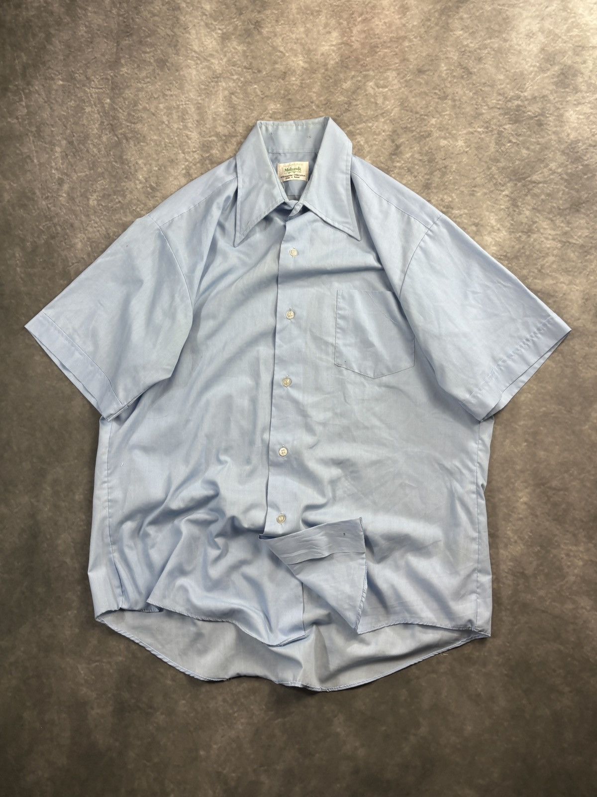 Vintage 1980s Vintage Work Shirt Perma Press Mohawk Shortsleeve 70s Size US S / EU 44-46 / 1 - 2 Thumbnail