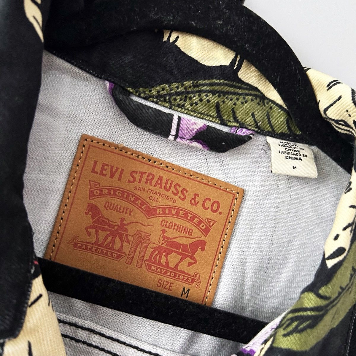 Levi's Levis Island party print denim jacket hawaiian Size US M / EU 48-50 / 2 - 3 Thumbnail