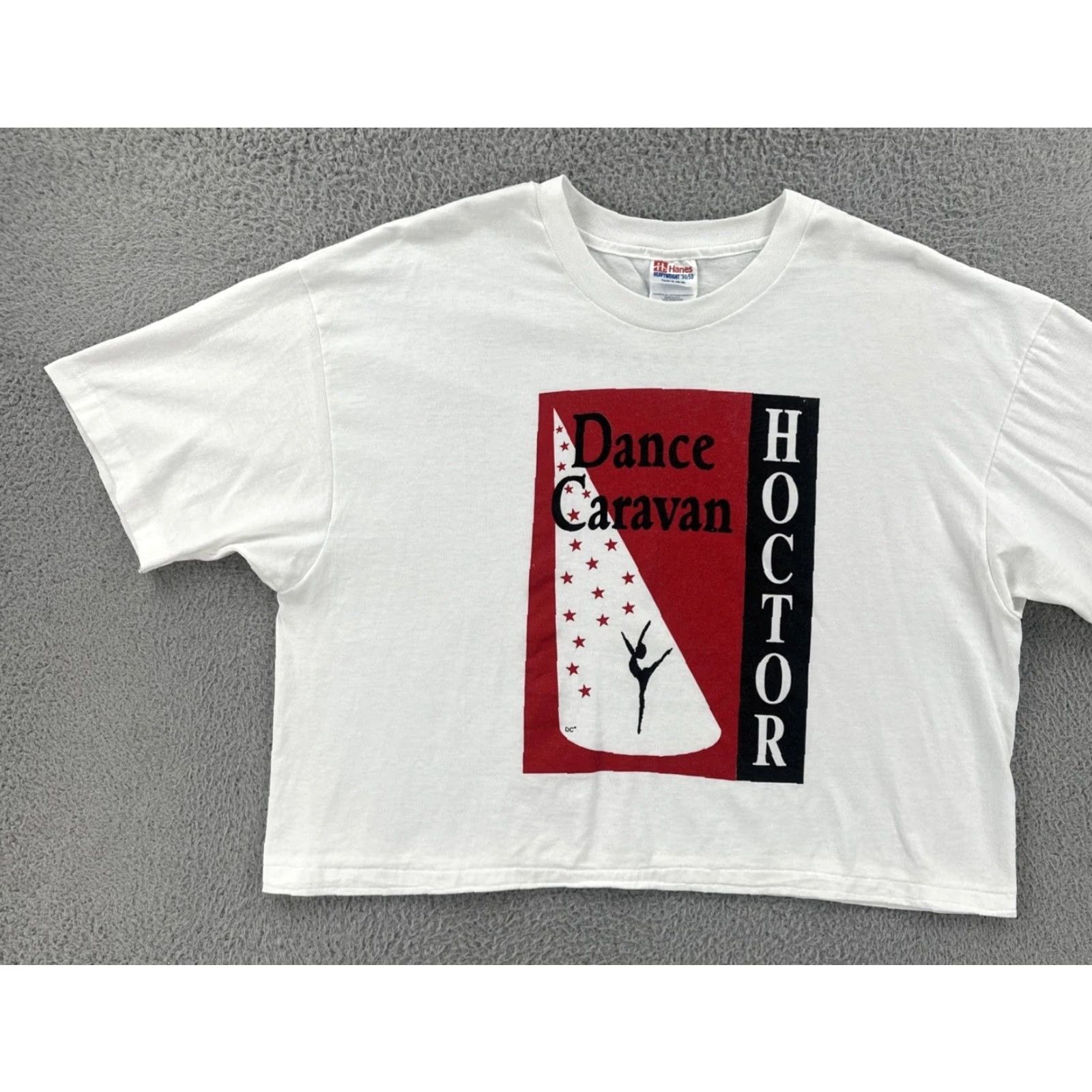Hanes VINTAGE Hanes Shirt XL White 1990s Cropped Single Stitch USA Made Women's Sportswear Beach Style Mens Womens Girls Size XL / US 12-14 / IT 48-50 - 3 Thumbnail