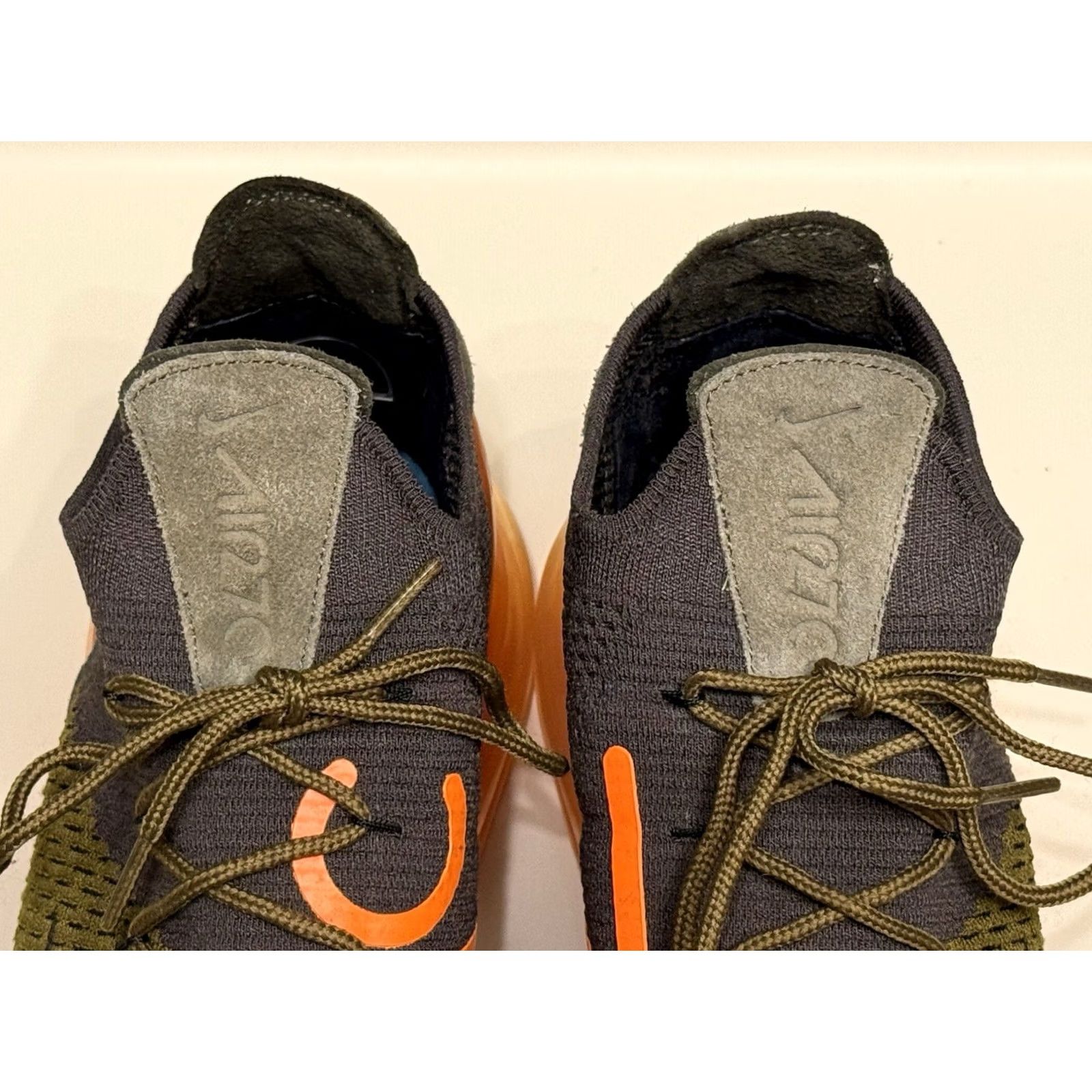 Nike Nike Air Max 270 Flyknit Olive Flak Sneakers 13 M US Size 13 Men Nike Air Max 270 Flyknit Sneakers Olive Flak/Cargo Khaki-Total Orange-Black Size US 12 / EU 45 - 6 Thumbnail