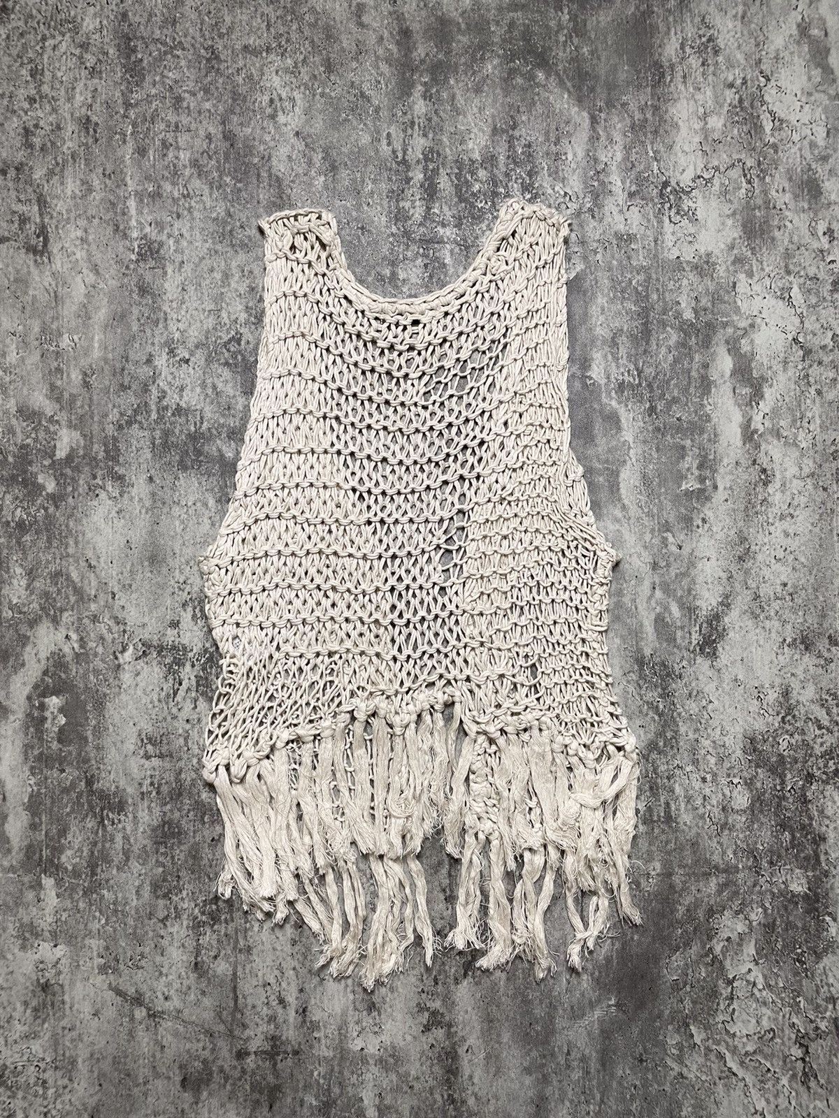 If Six Was Nine × KMRii × Le Grande Bleu (L.G.B.) 00s GOA Fish Net Knit Vest ifsixwasnine lgb kmrii style Size US S / EU 44-46 / 1 - 4 Thumbnail