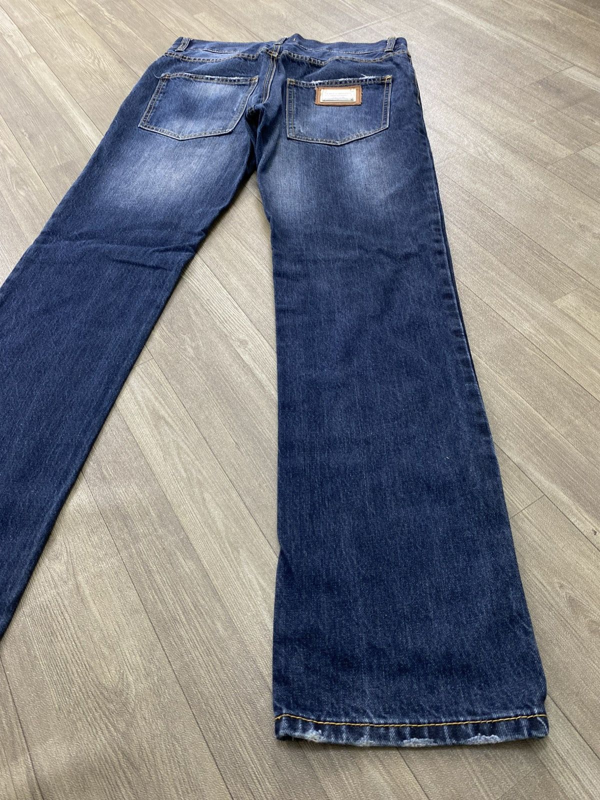 Dolce & Gabbana 2000s Dolce Gabbana Distressed Faded Straight Jeans Luxury Size US 34 / EU 50 - 14 Thumbnail
