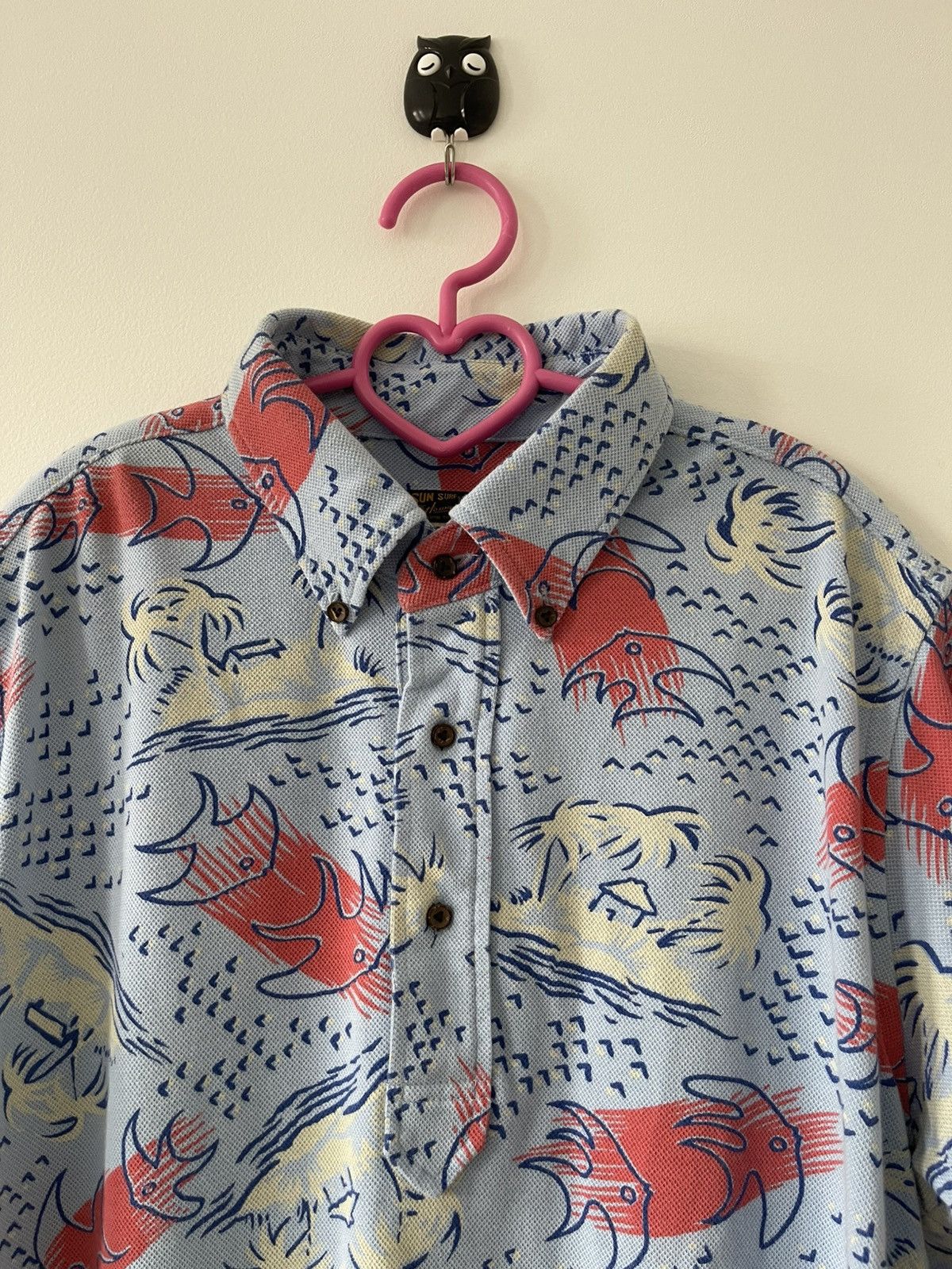 Sun Surf Rare Vintage SUN SURF Toyo Enterprise All Over Print Polo Size US L / EU 52-54 / 3 - 3 Thumbnail