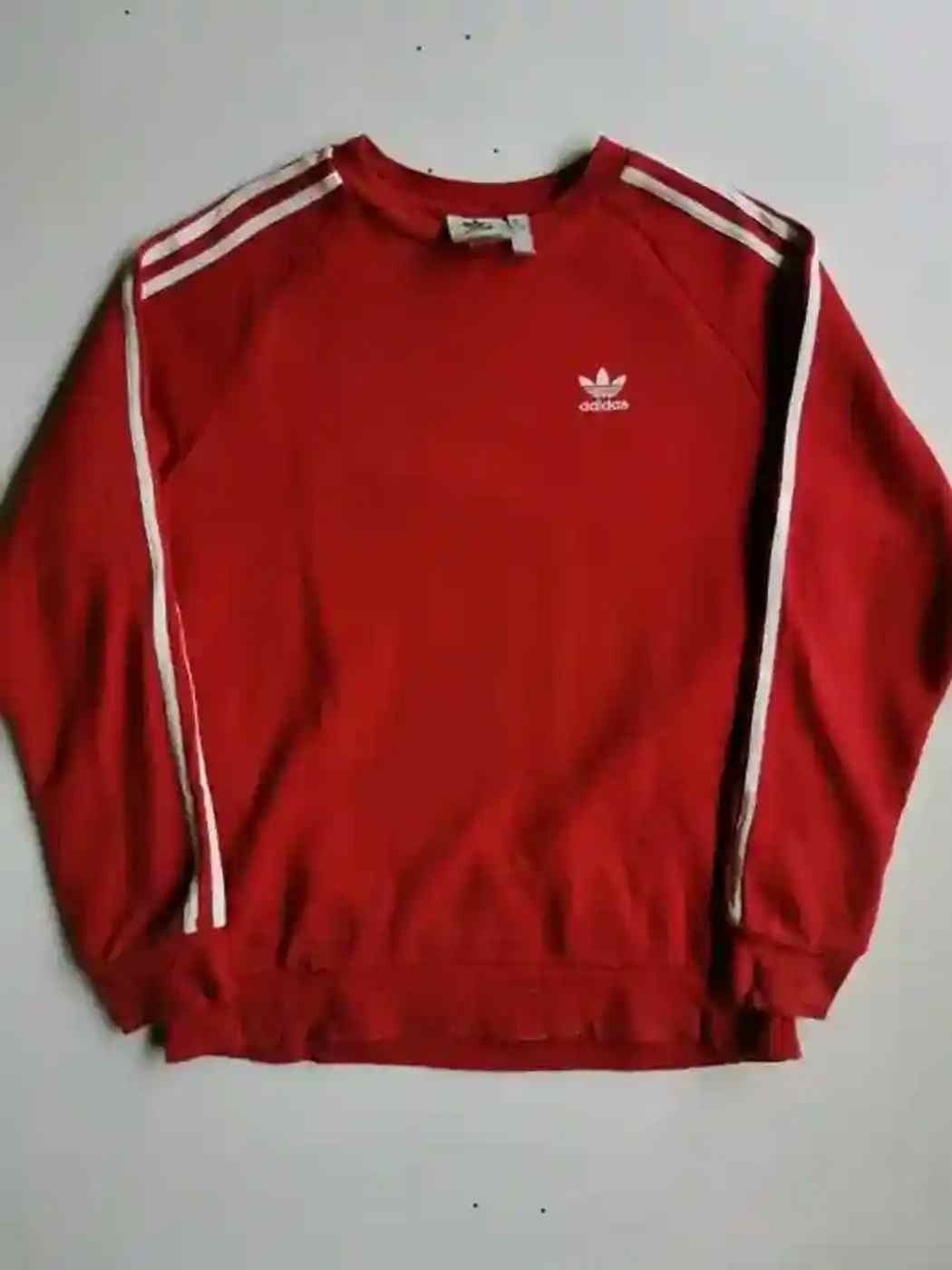 Adidas Vintage Adidas 3 stripes Sweatshirt Size US L / EU 52-54 / 3 - 1 Thumbnail