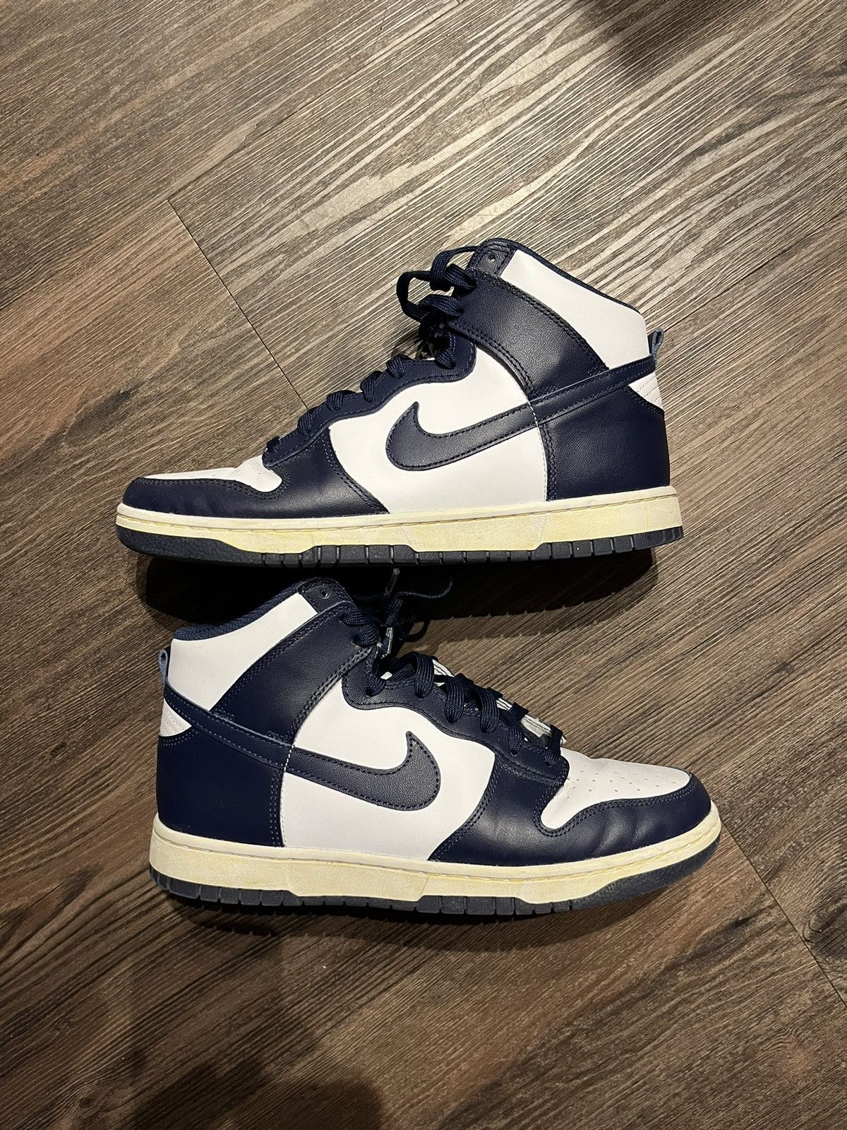 Nike Nike Dunk High Midnight Navy Size US 10 / EU 43 - 4 Thumbnail