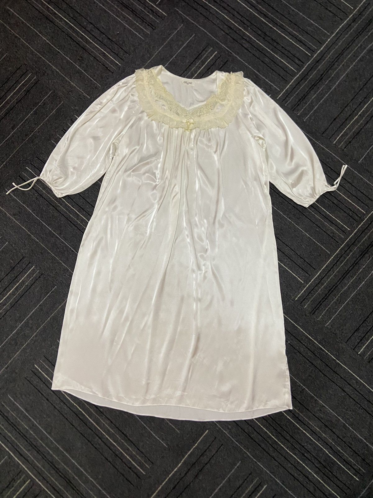 Vintage CELINE nightgown lace collar