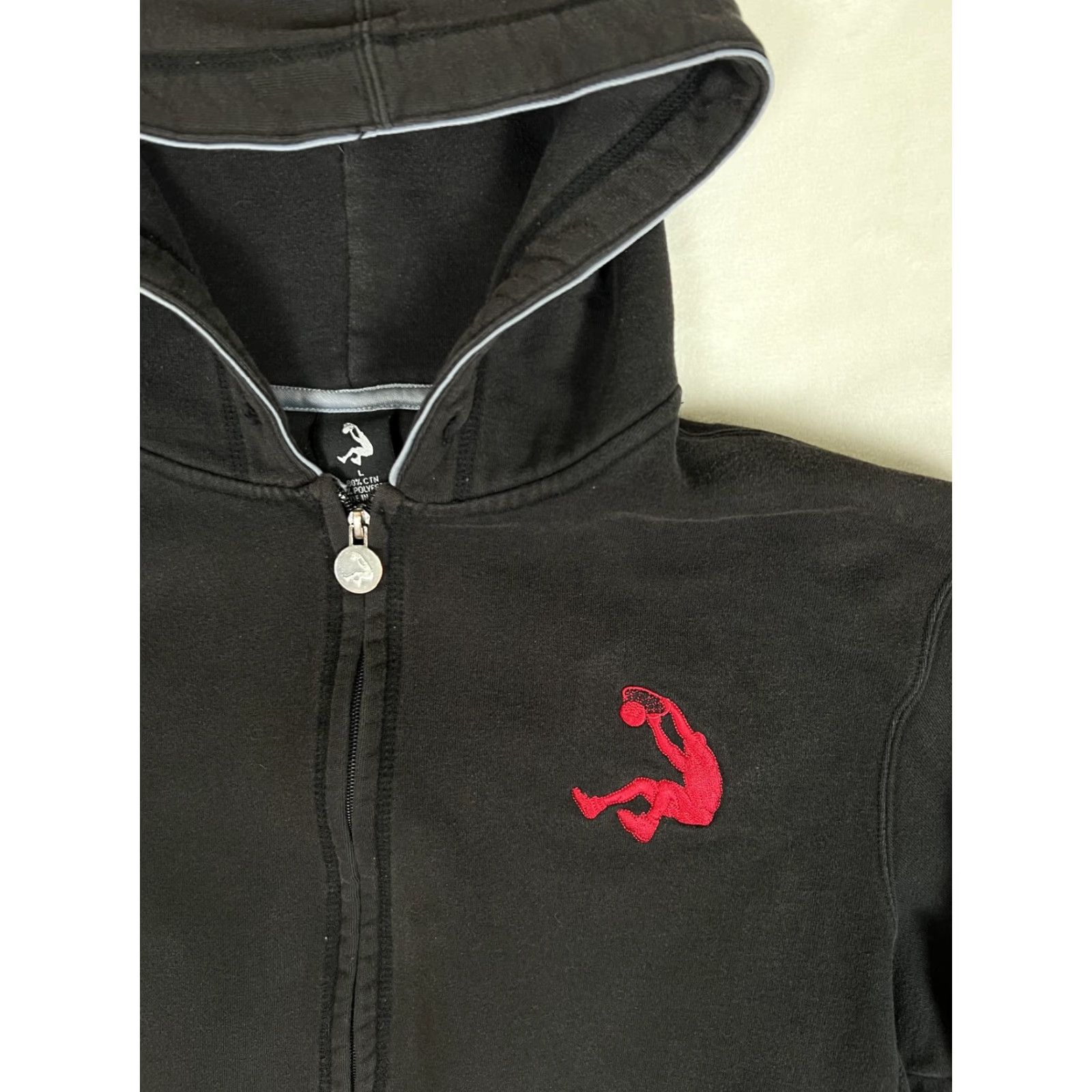 Vintage VTG Shaq Hoodie Mens Large Black Full Zip Embroidered Graphic Print Basketball Sweatshirt Size US L / EU 52-54 / 3 - 2 Thumbnail