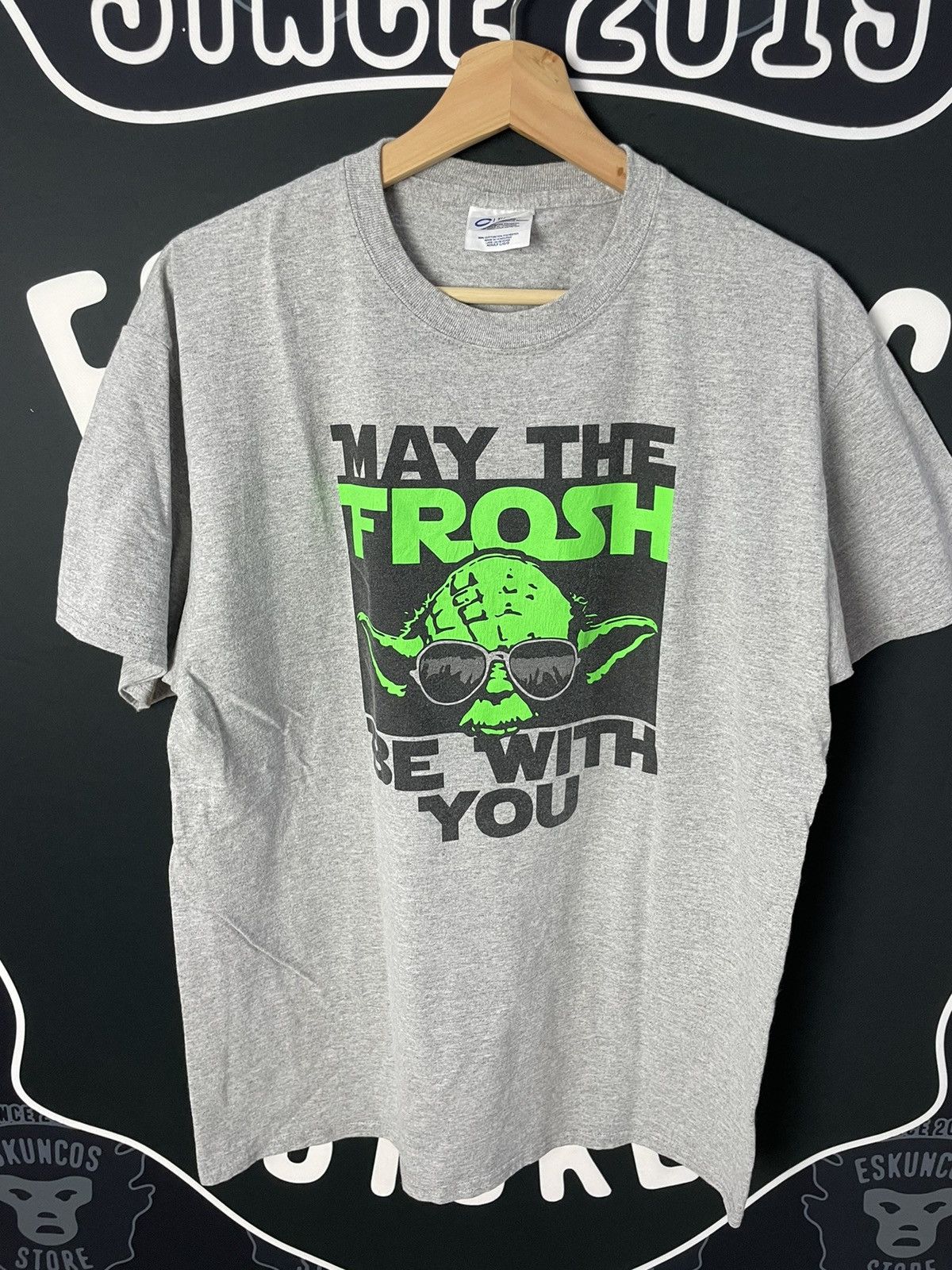 Star Wars × Vintage Vintage Yoda May The Frosh Be With You Size US L / EU 52-54 / 3 - 3 Thumbnail