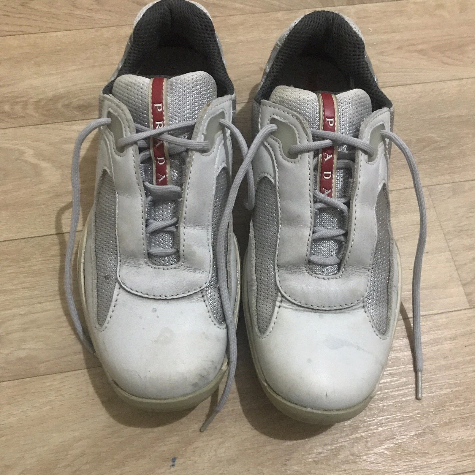 Prada Prada America's Cup Sneakers Leather Mesh Low Top Size US 10 / IT 40 - 2 Thumbnail